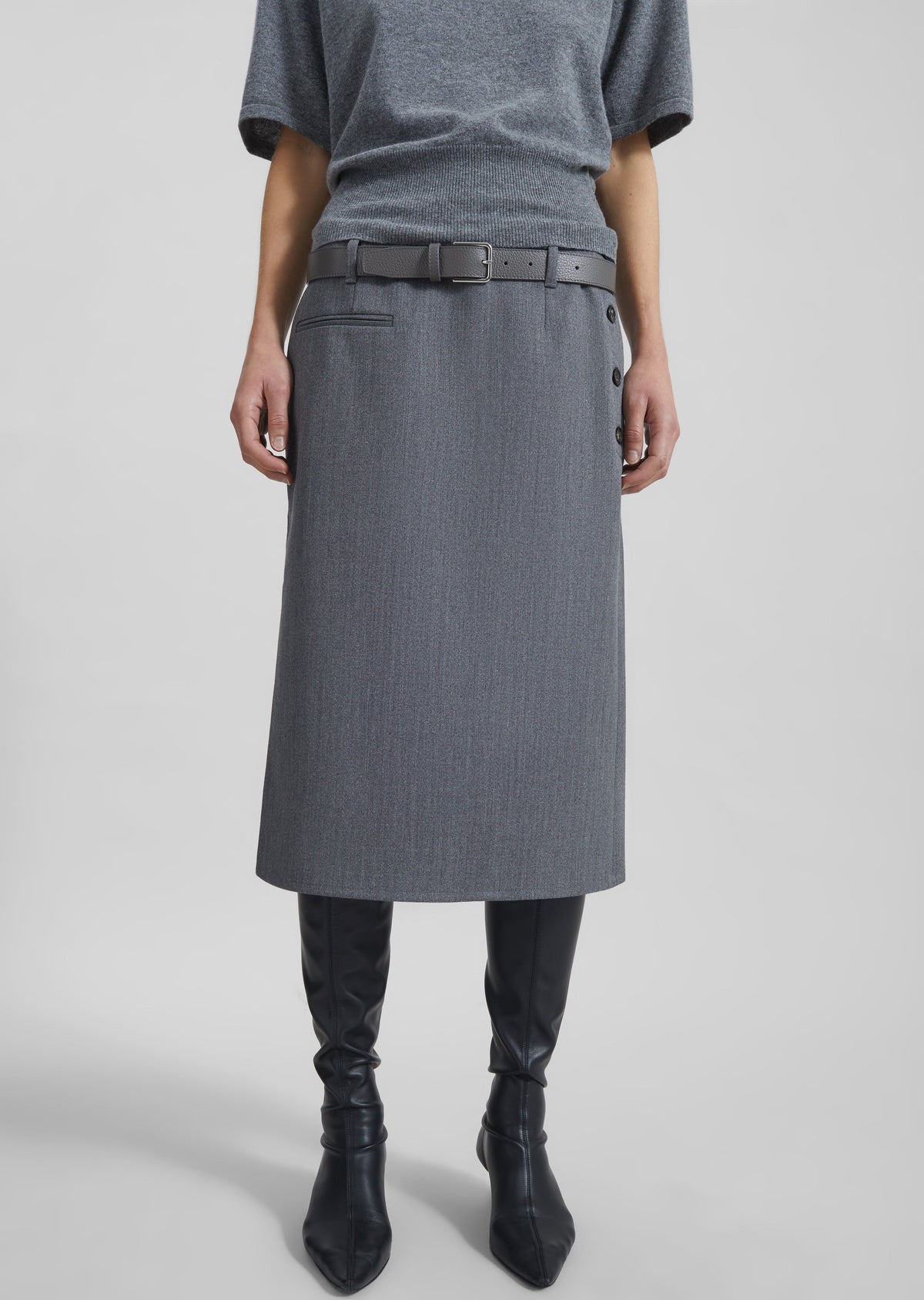 Covert Tube Skirt - Grey - 4