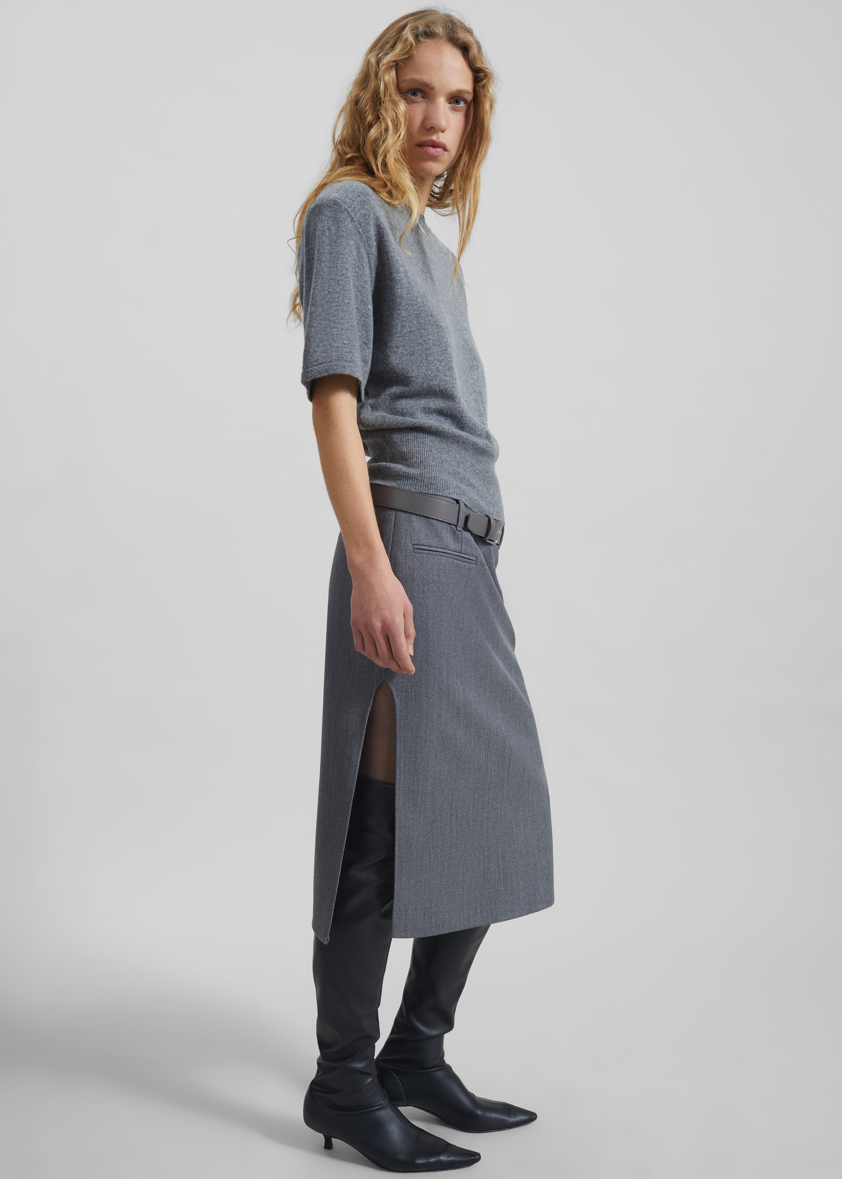 Covert Tube Skirt - Grey - 1