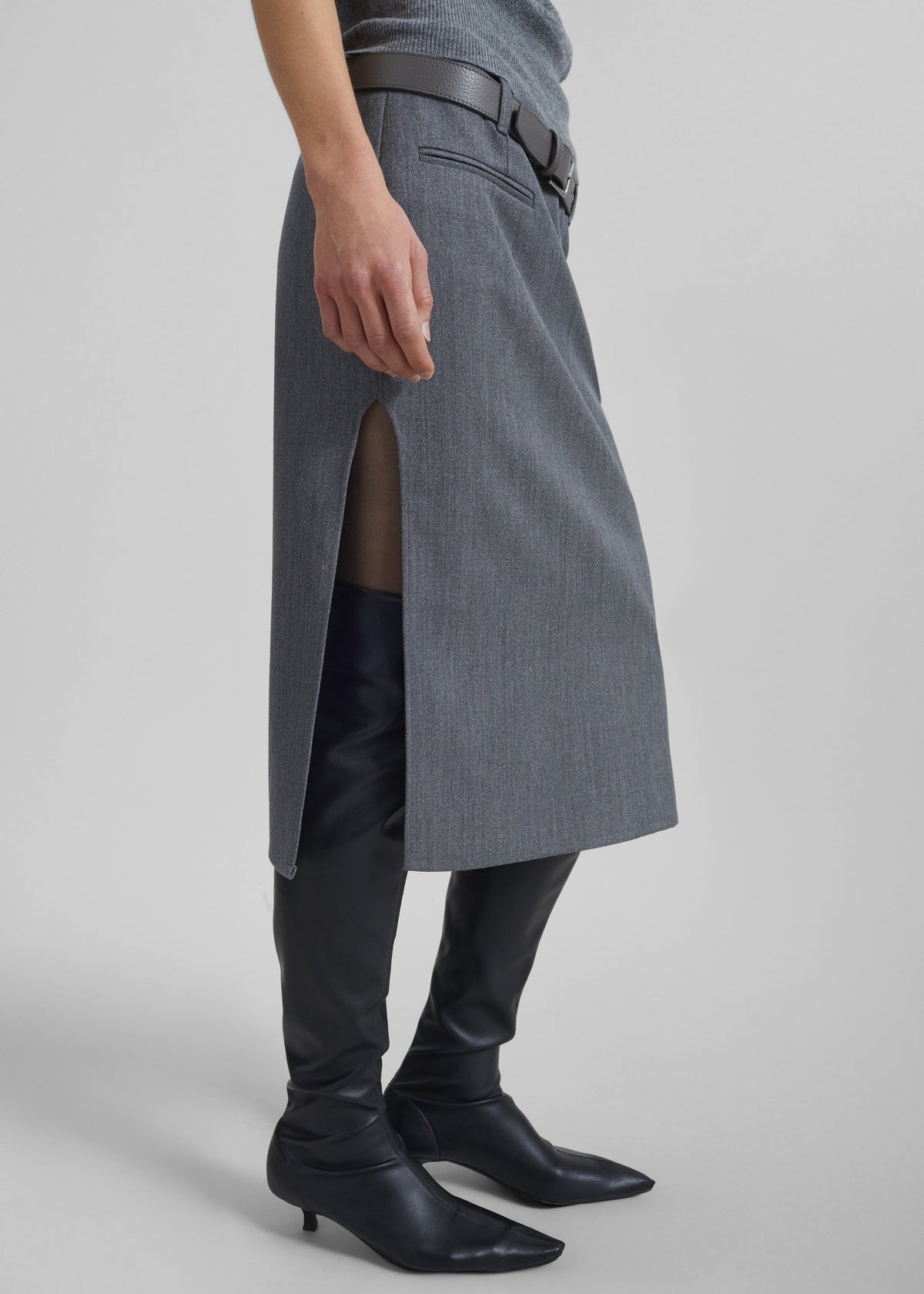 Covert Tube Skirt - Grey - 3