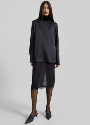 Covert Turtleneck Shirt - Black