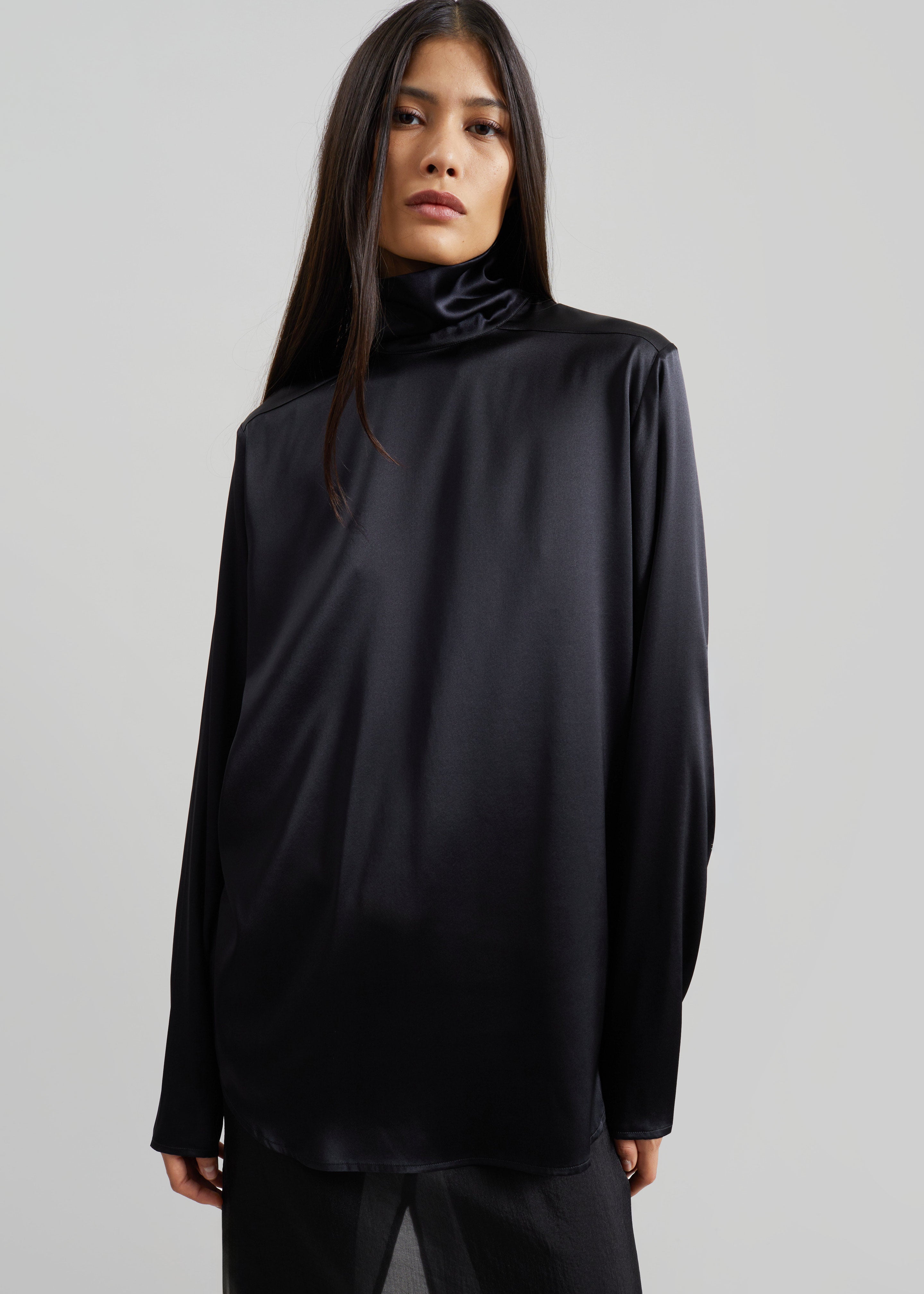 Covert Turtleneck Shirt - Black - 2