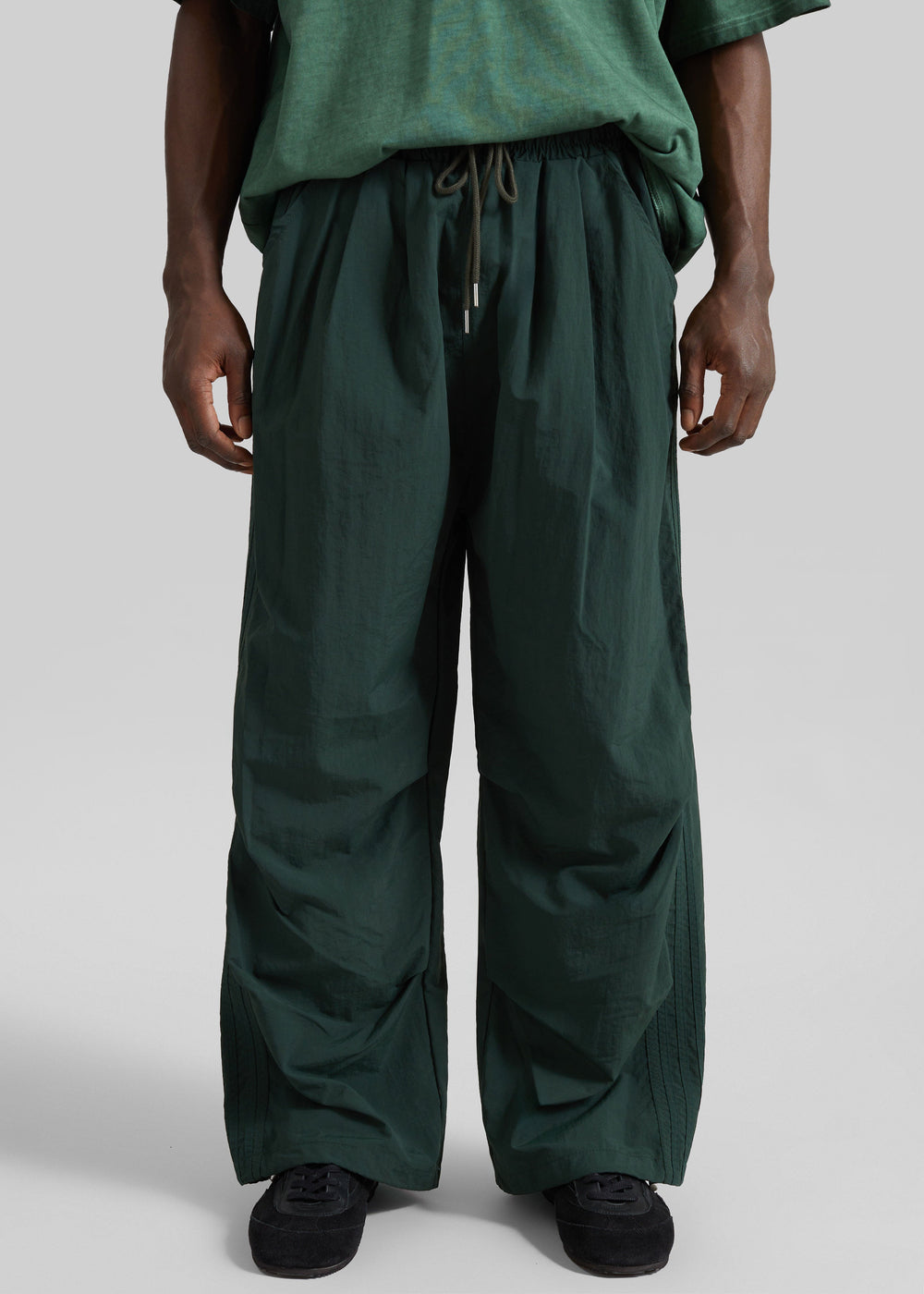 Craig Drawstring Track Pants - Green - 1