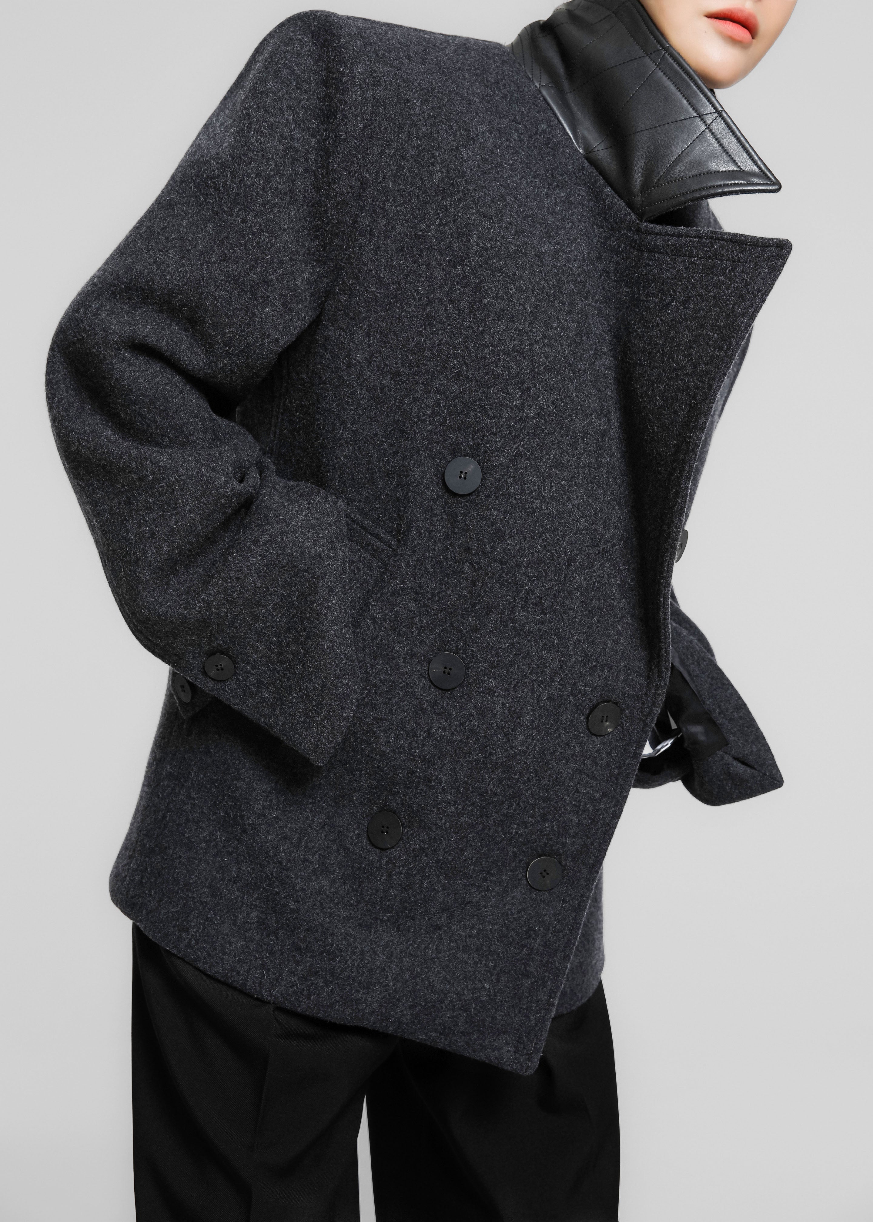 Creston Wool Peacoat - Charcoal - 11