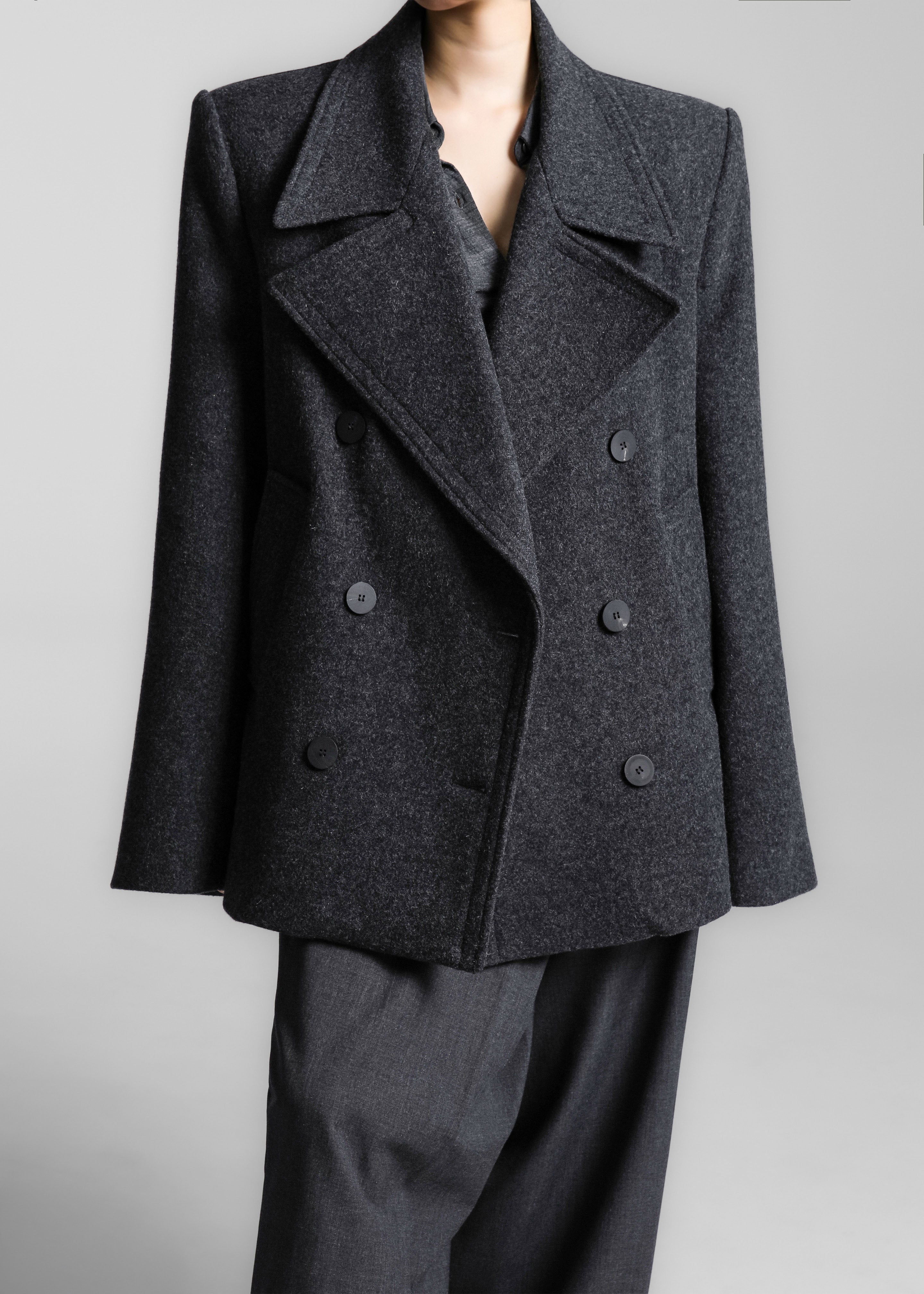 Creston Wool Peacoat - Charcoal - 4