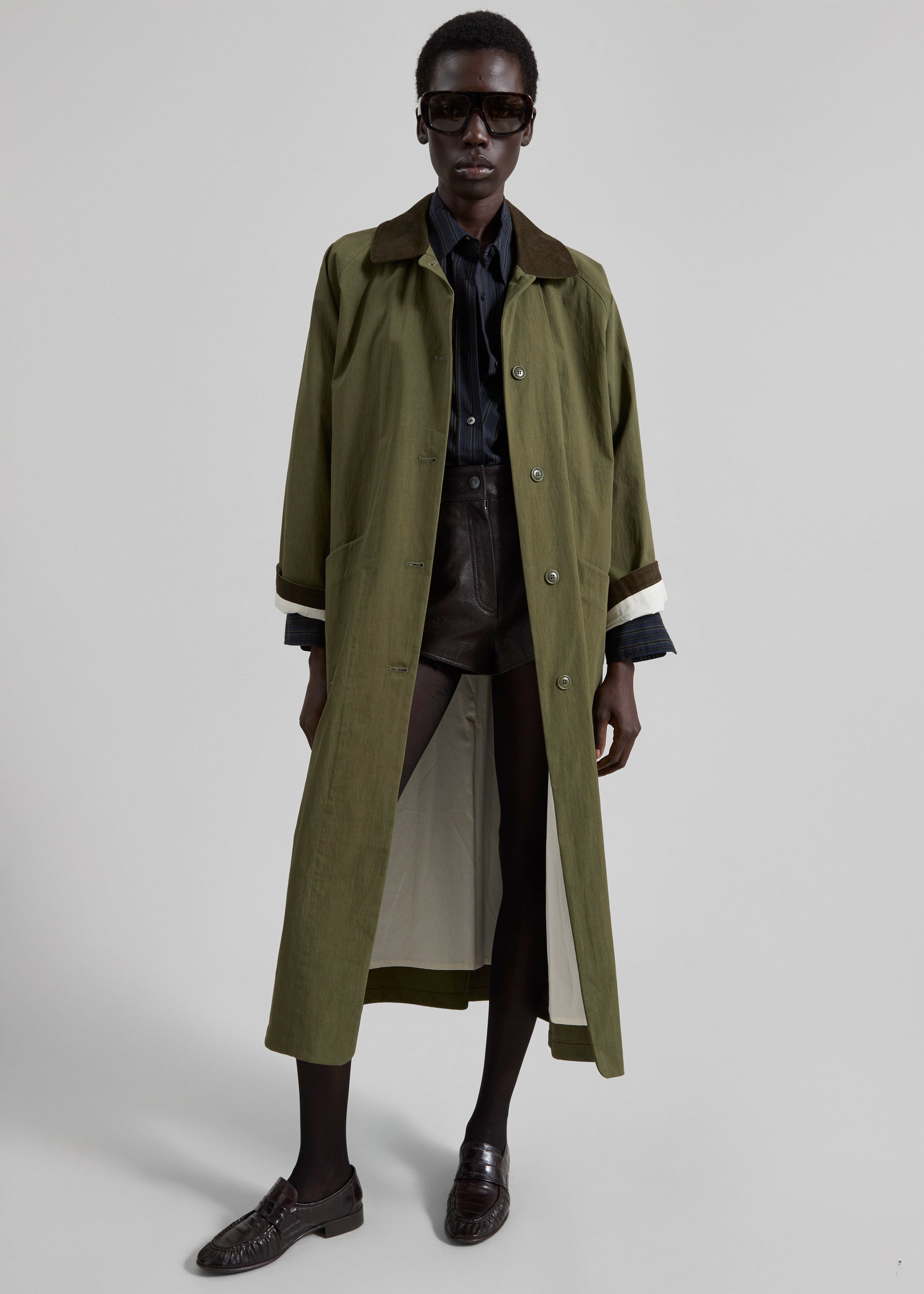 Shop the look image for Crisnee Long Jacket - Olive
