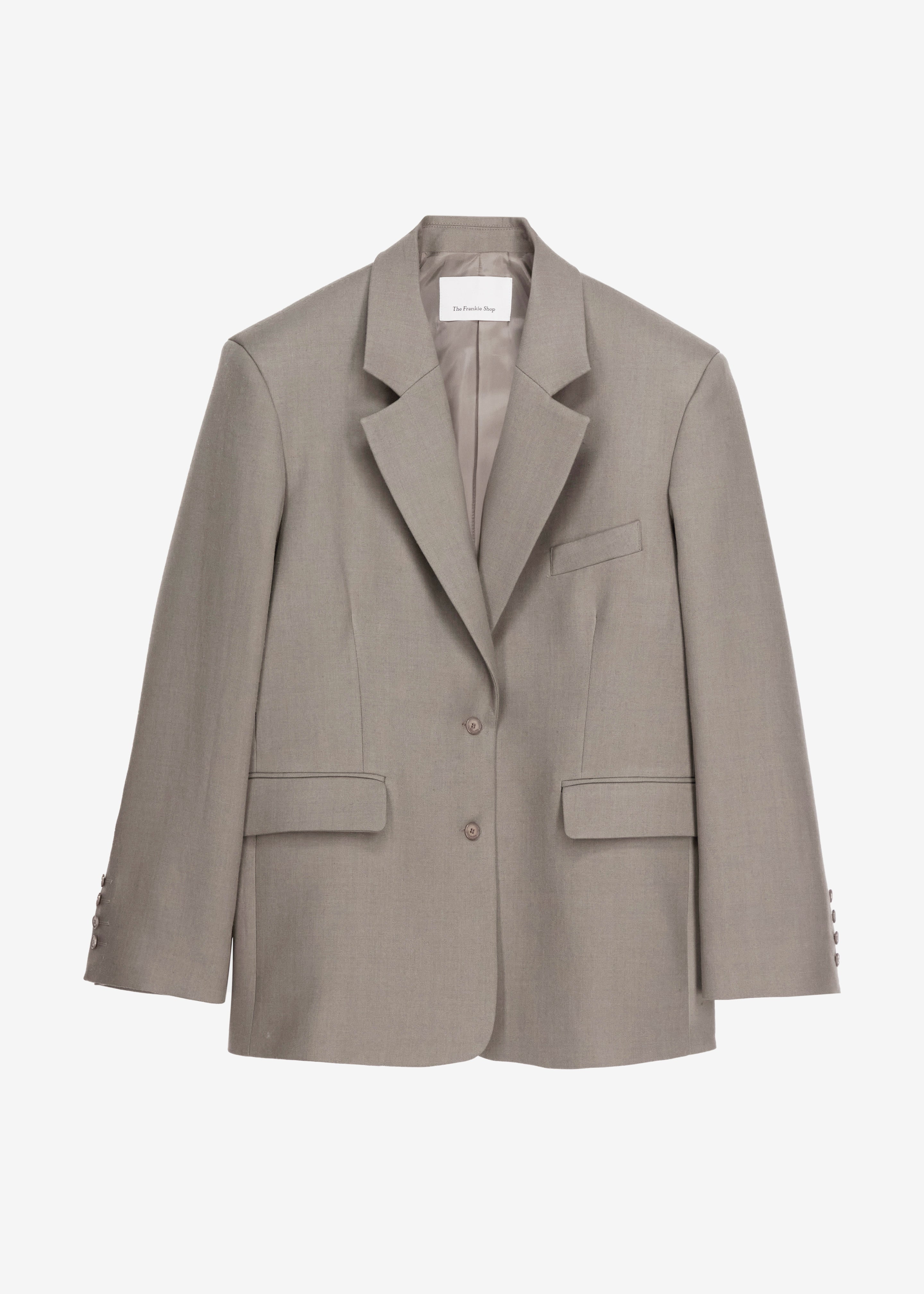 Crosby Wrap Blazer - Taupe - 11