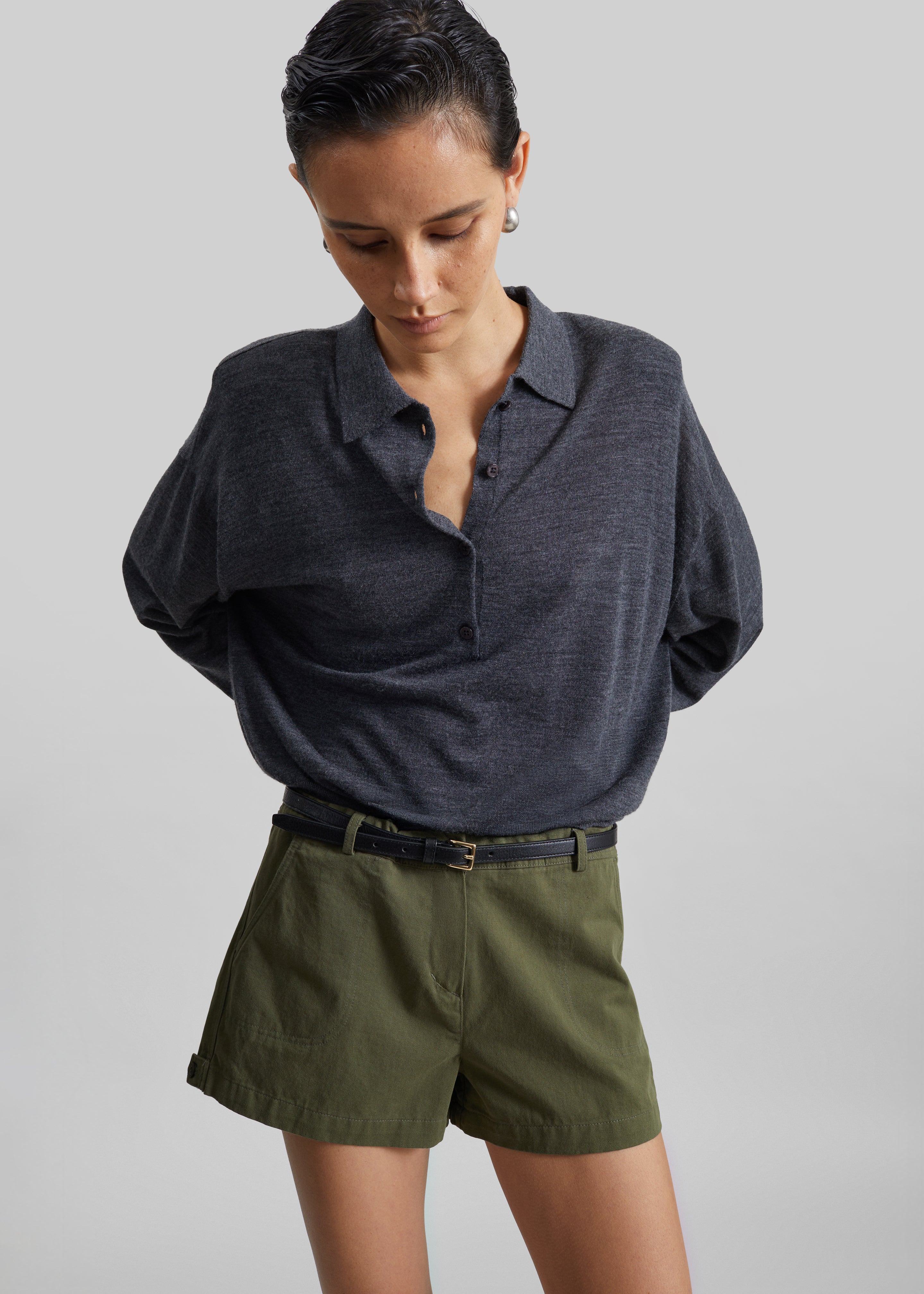 Croydon Padded Knit Polo - Grey - 13