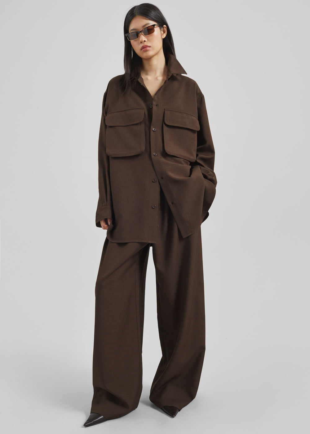 Culver Cargo Shirt - Dark Brown