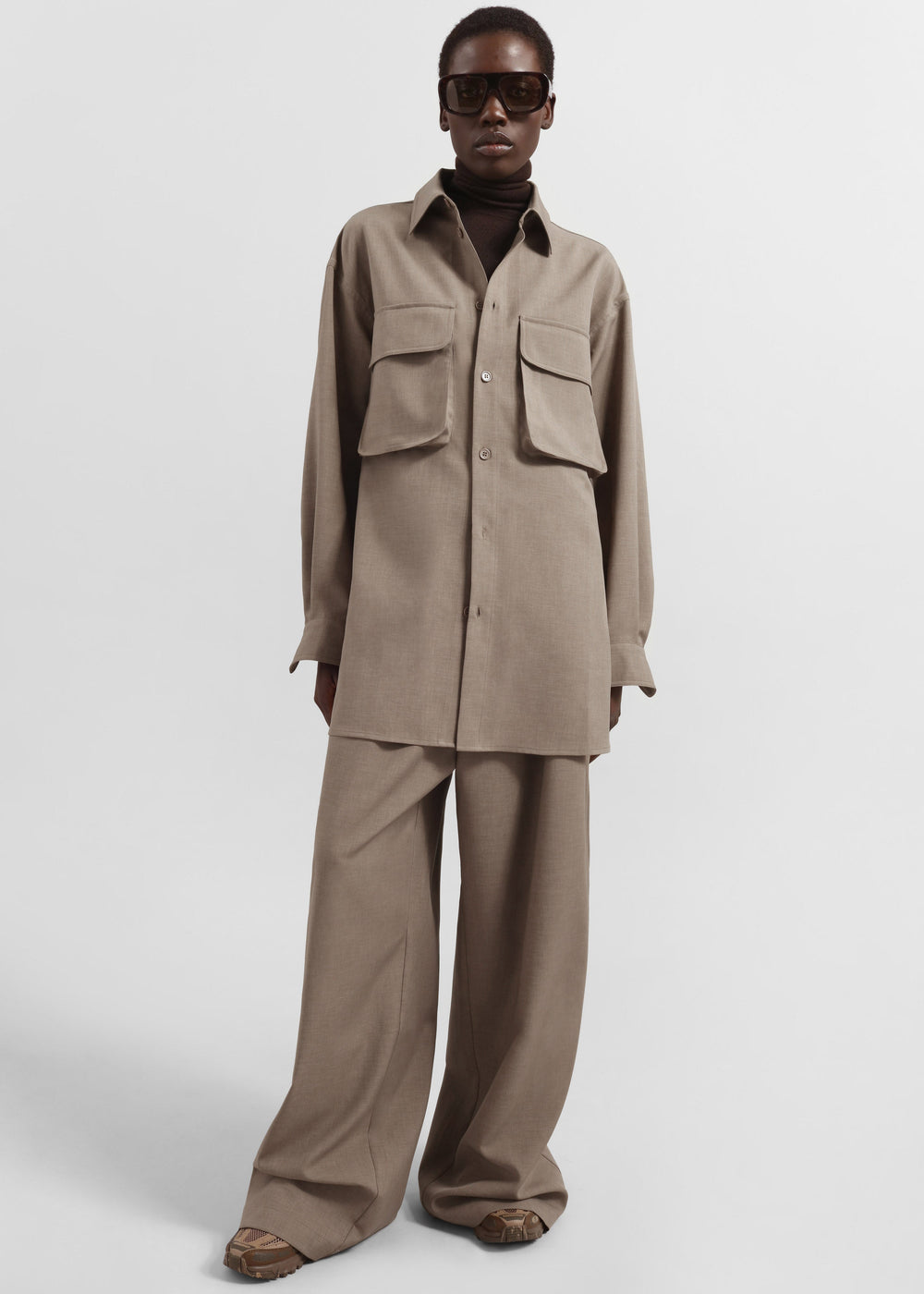 Culver Cargo Shirt - Taupe - 1