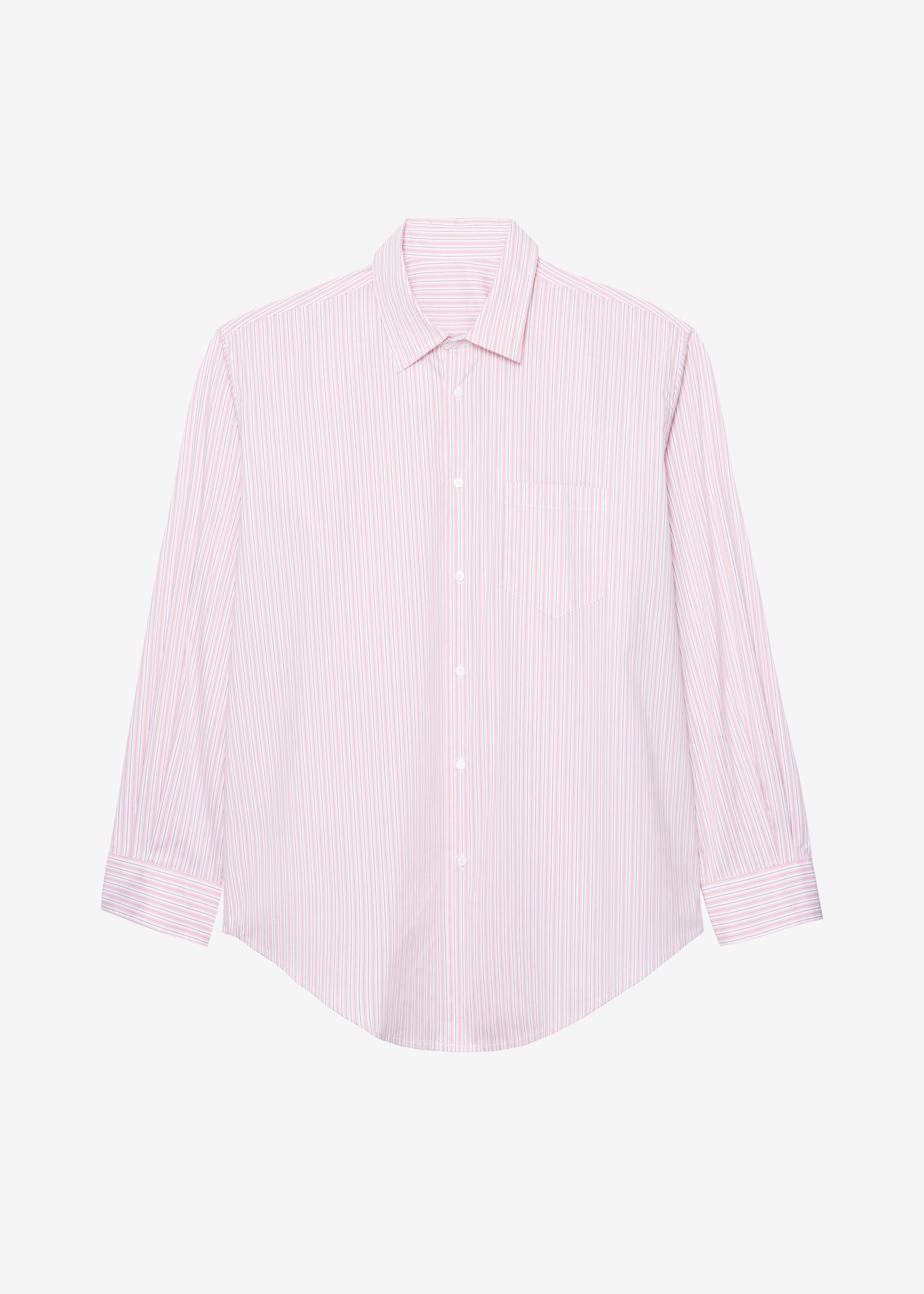 Cyrus Button Up Shirt - Pink/White Stripe - 16