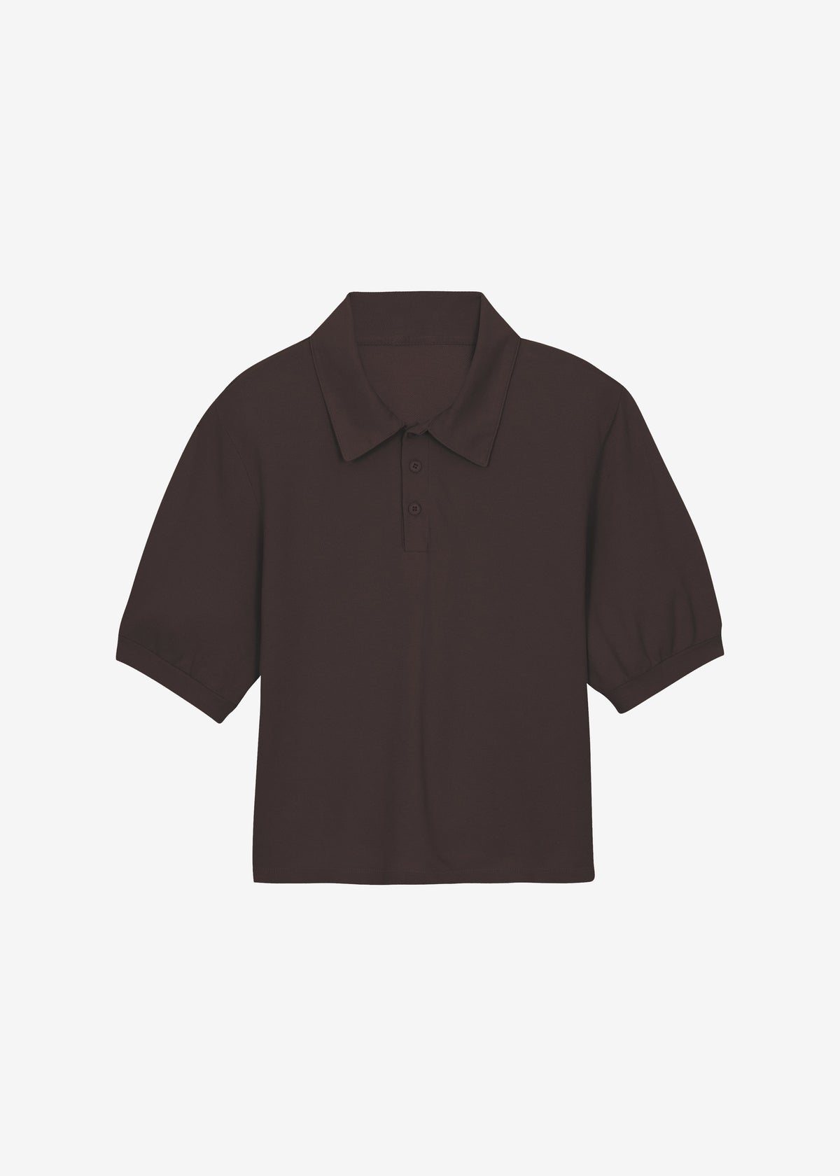 Dahlia Padded Polo - Brown - 7