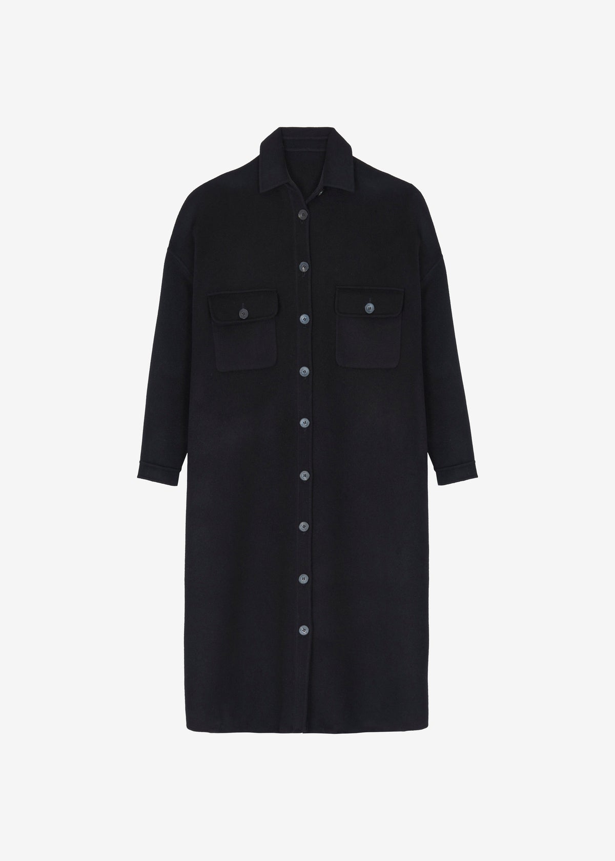 Dallas Wool Overcoat - Black - 10