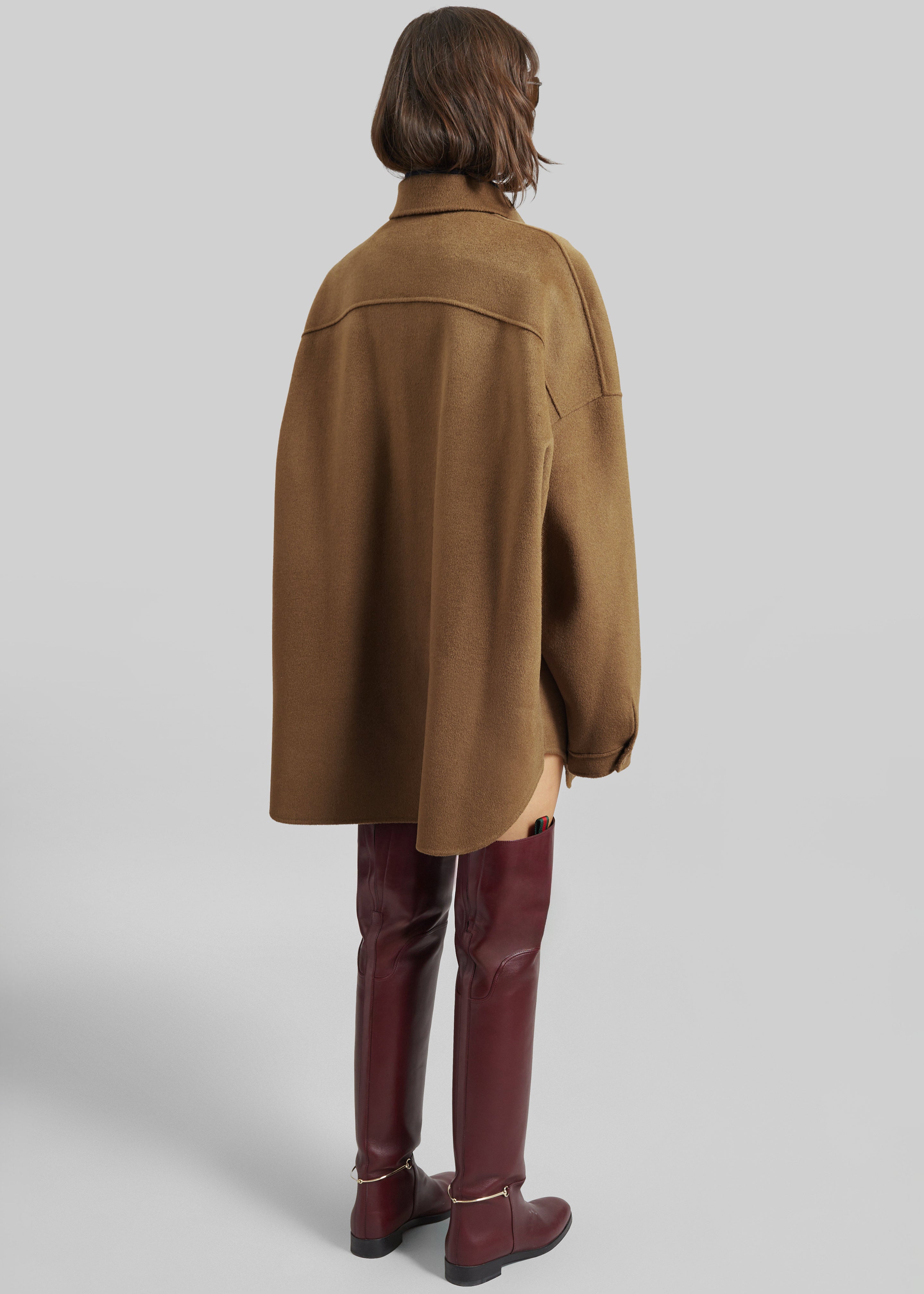 Dallas Wool Overshirt - Camel – The Frankie Shop Europe