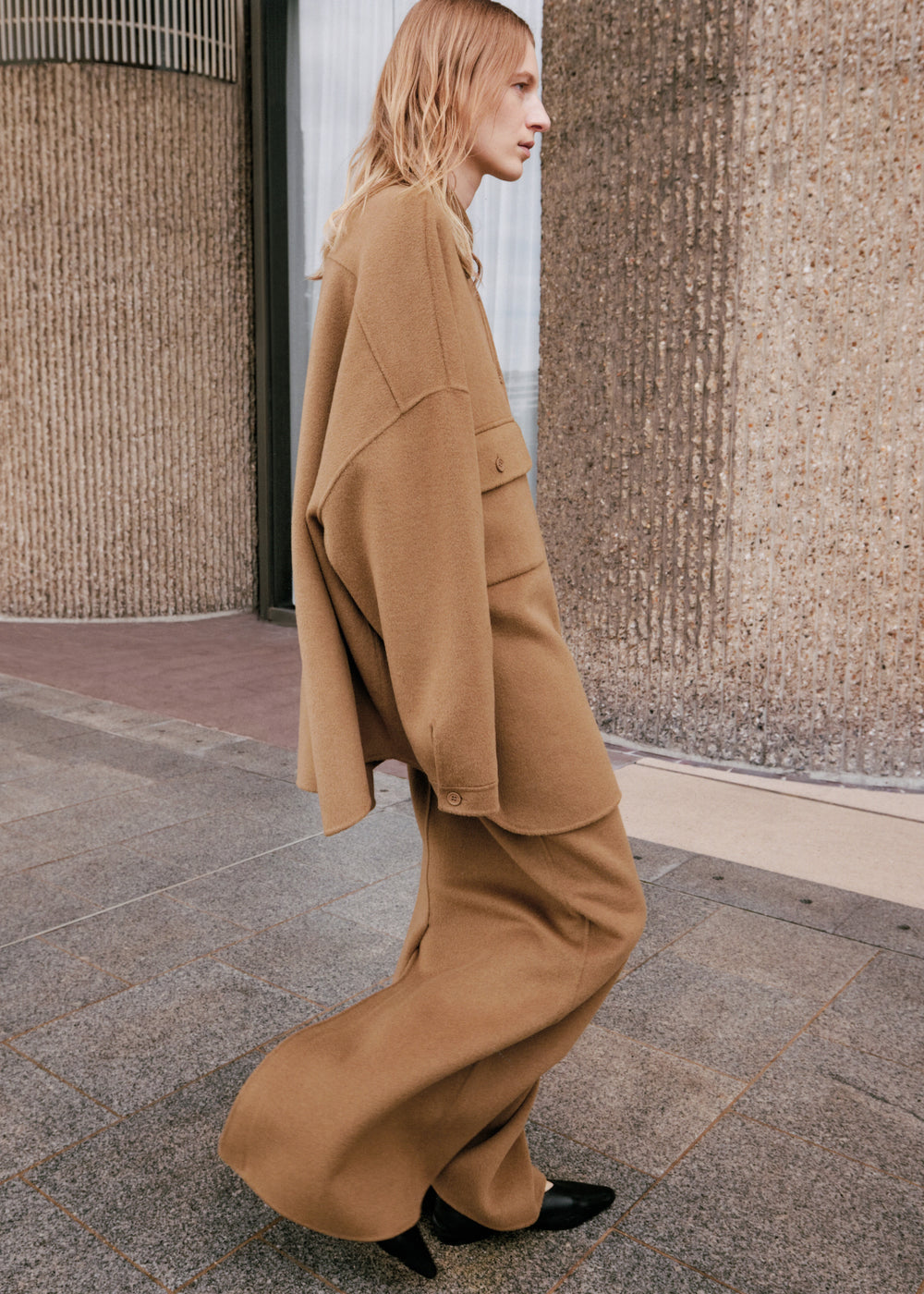 Dallas Wool Overshirt - Camel - 1