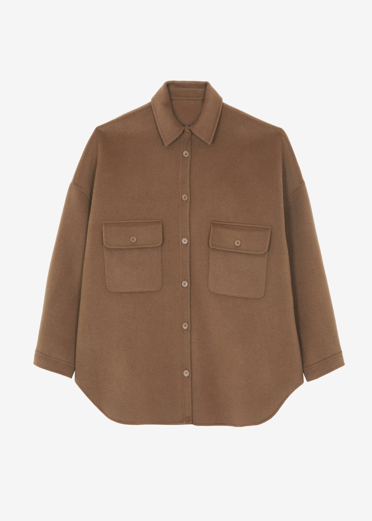 Dallas Wool Overshirt - Camel - 9