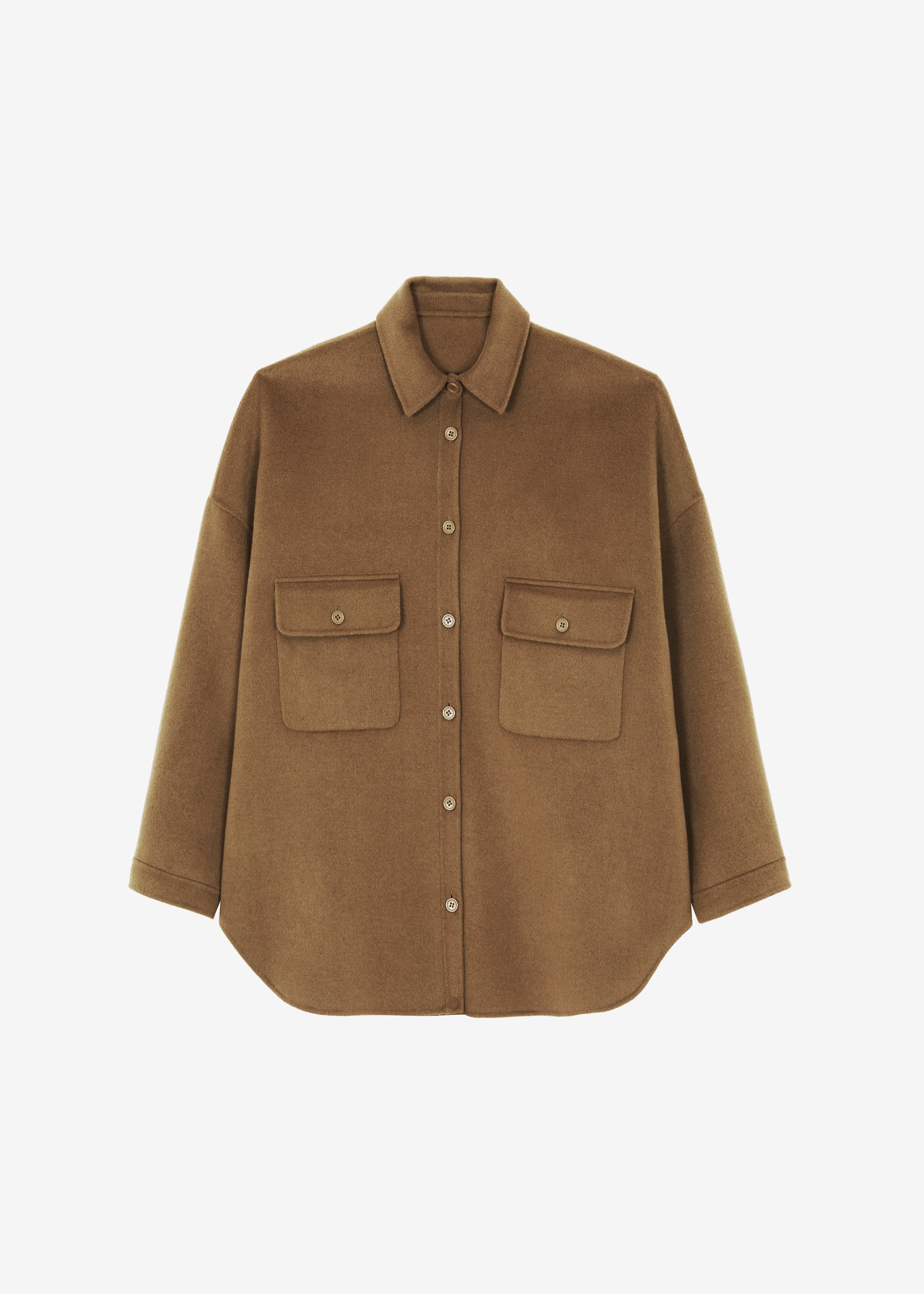 Dallas Wool Overshirt - Camel – The Frankie Shop Europe