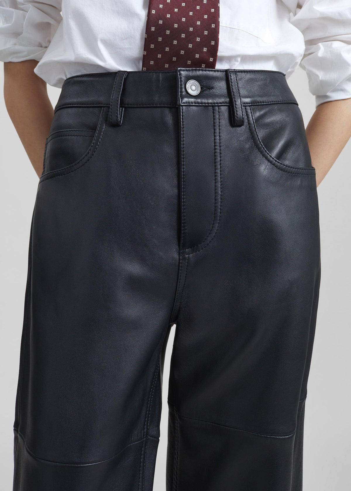 Dalston Leather Pants - Black - 9