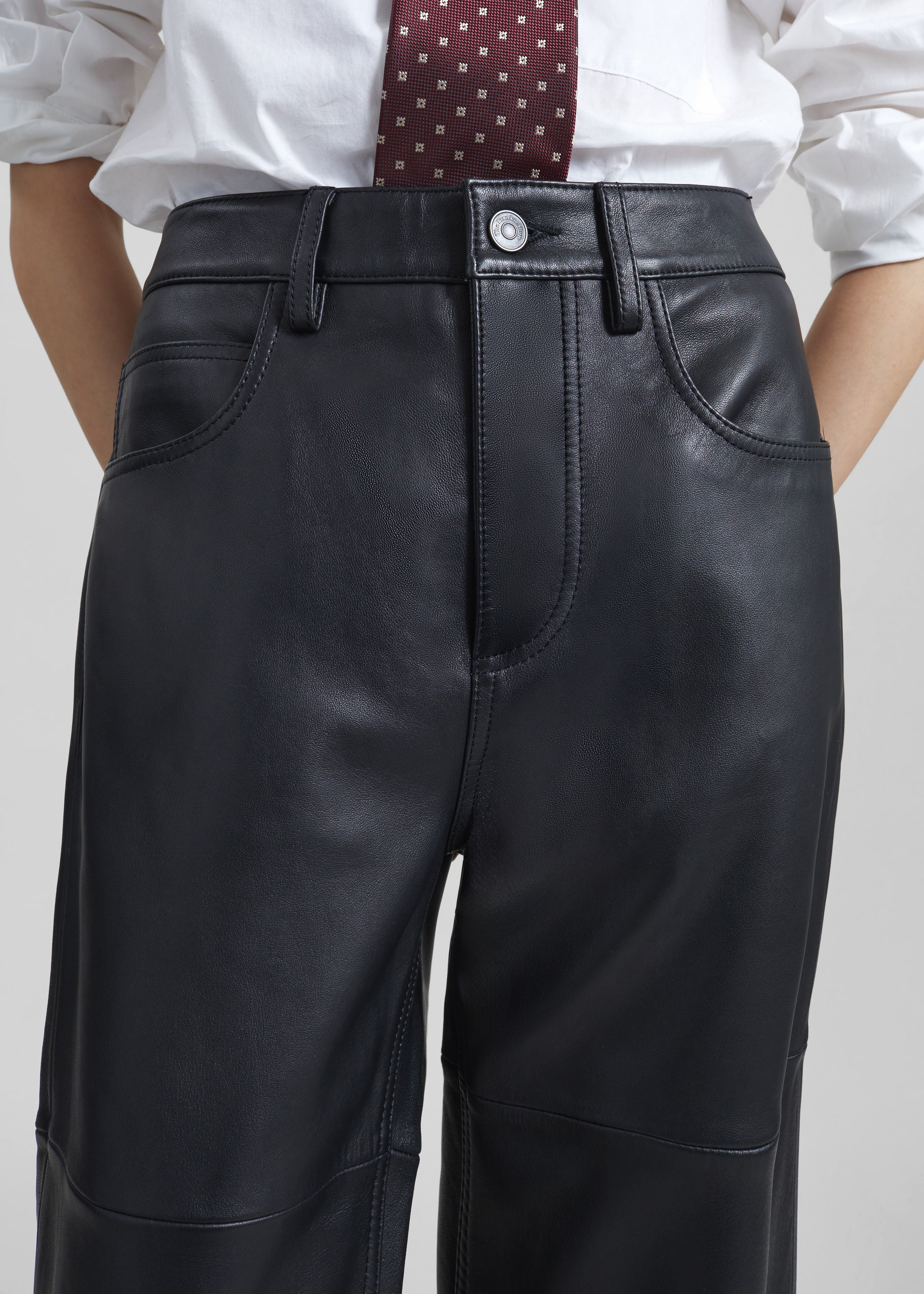 Dalston Leather Pants - Black - 9