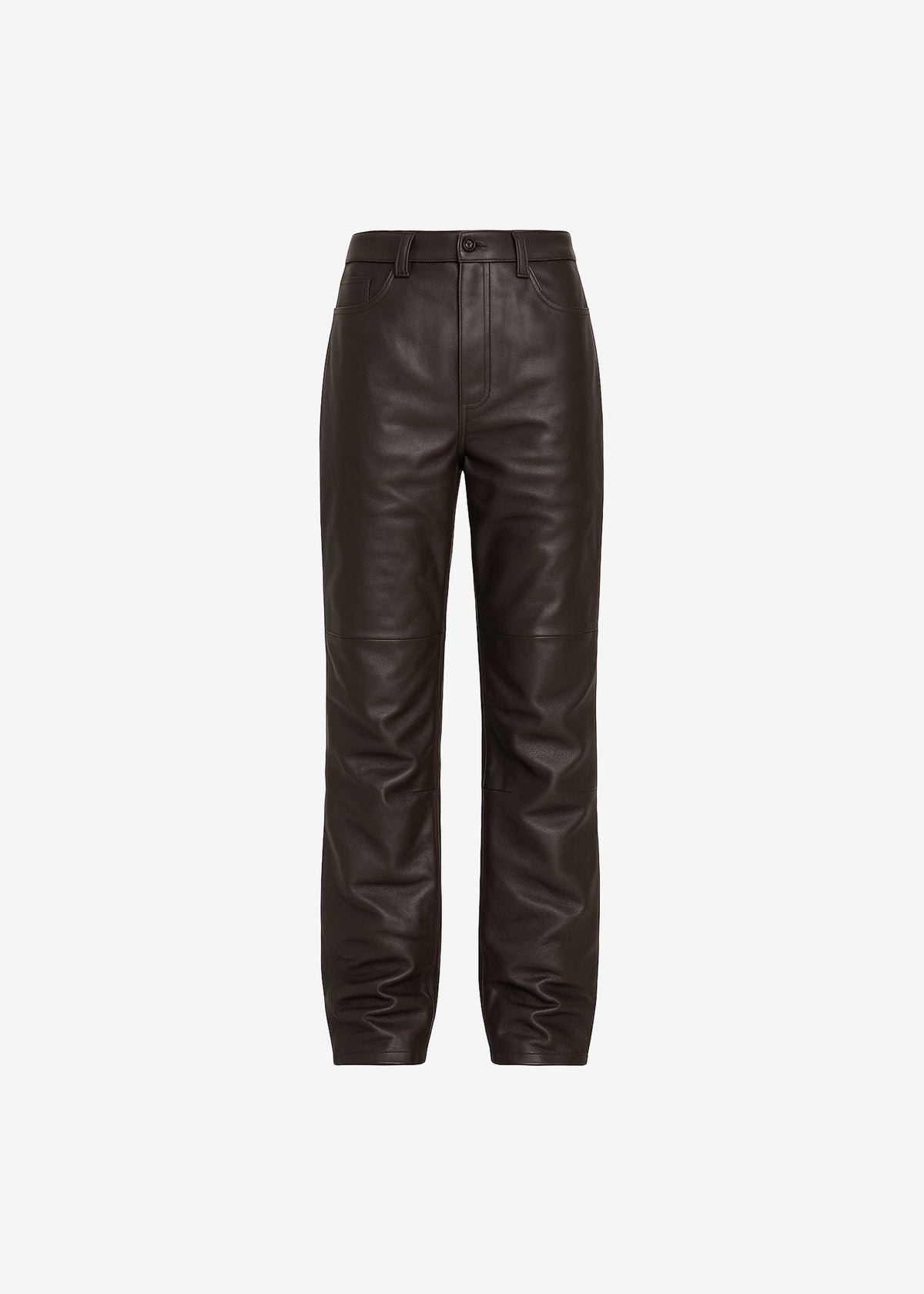 Dalston Leather Pants - Vintage Brown - 7