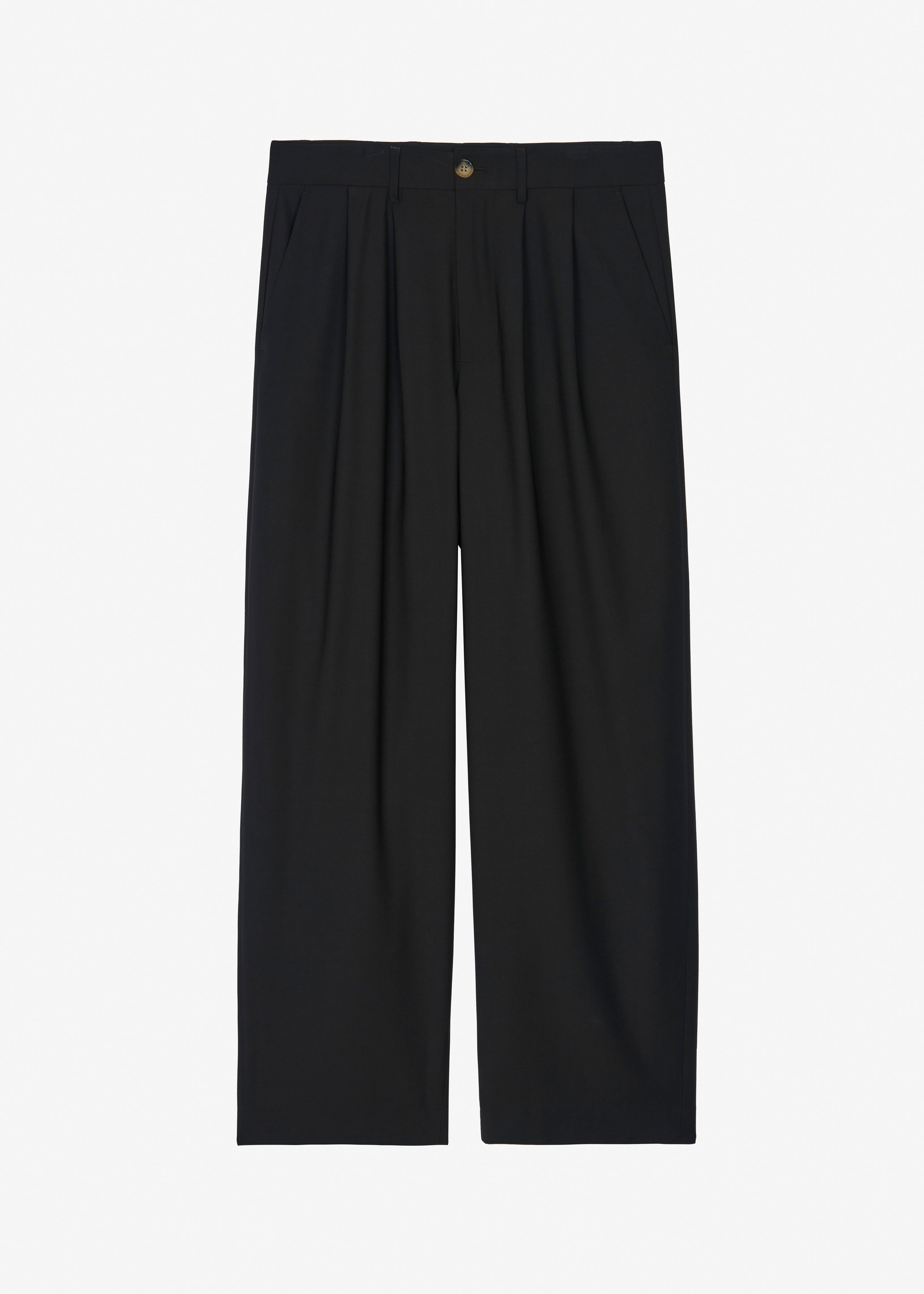 Dalton Wool Blend Trousers - Black - 9