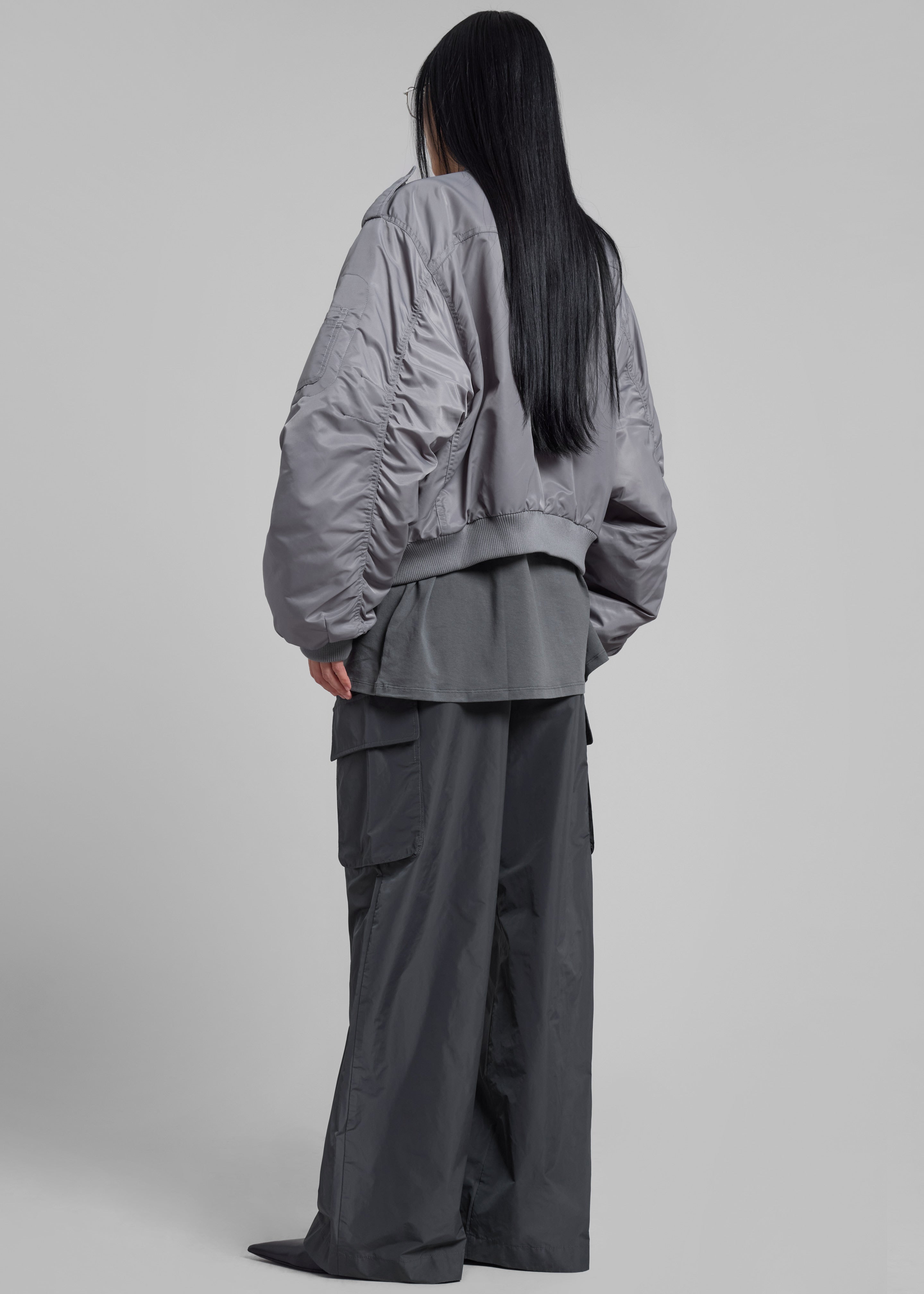 Dalva Bomber Jacket - Light Grey - 7