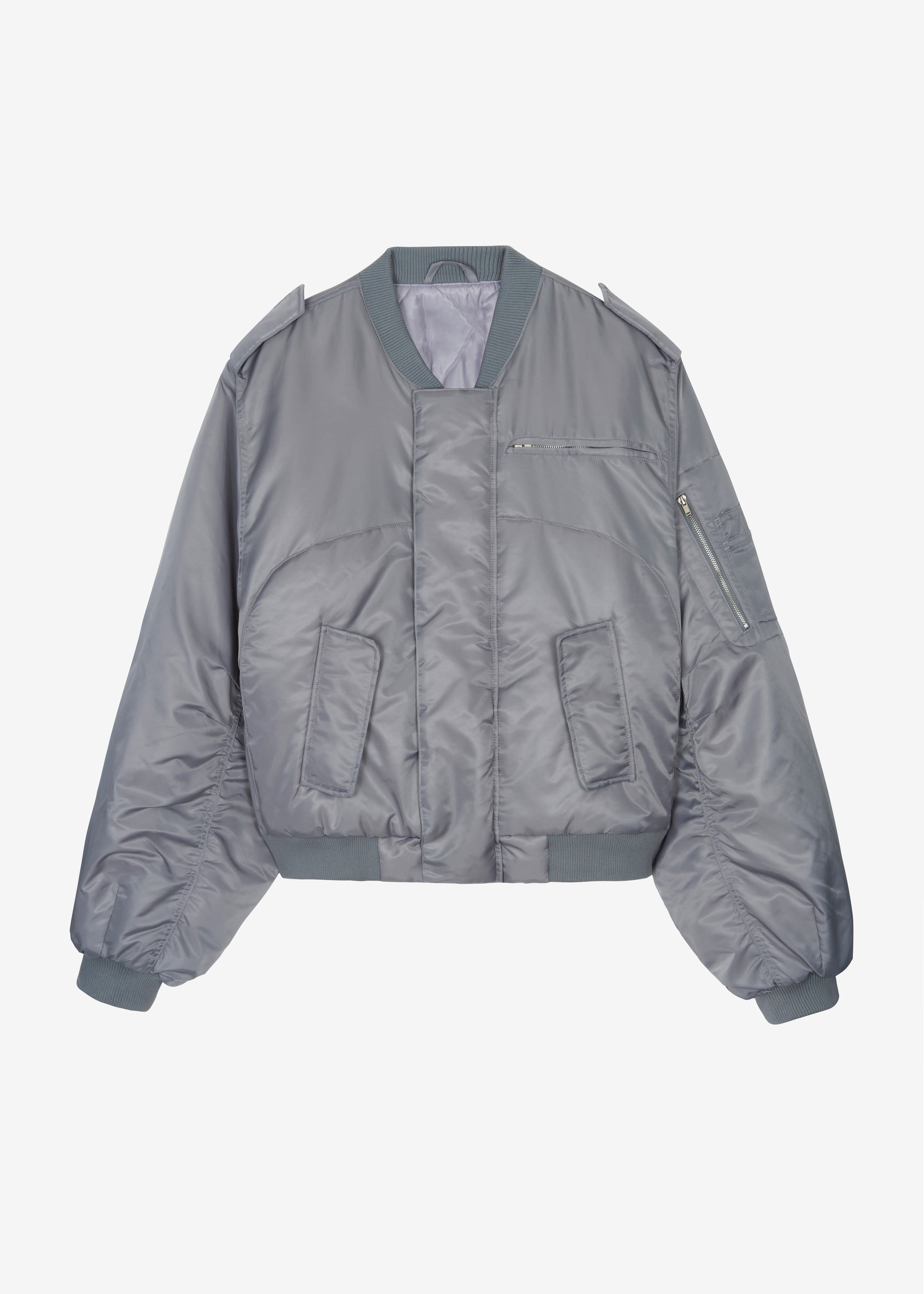 Dalva Bomber Jacket - Light Grey - 8