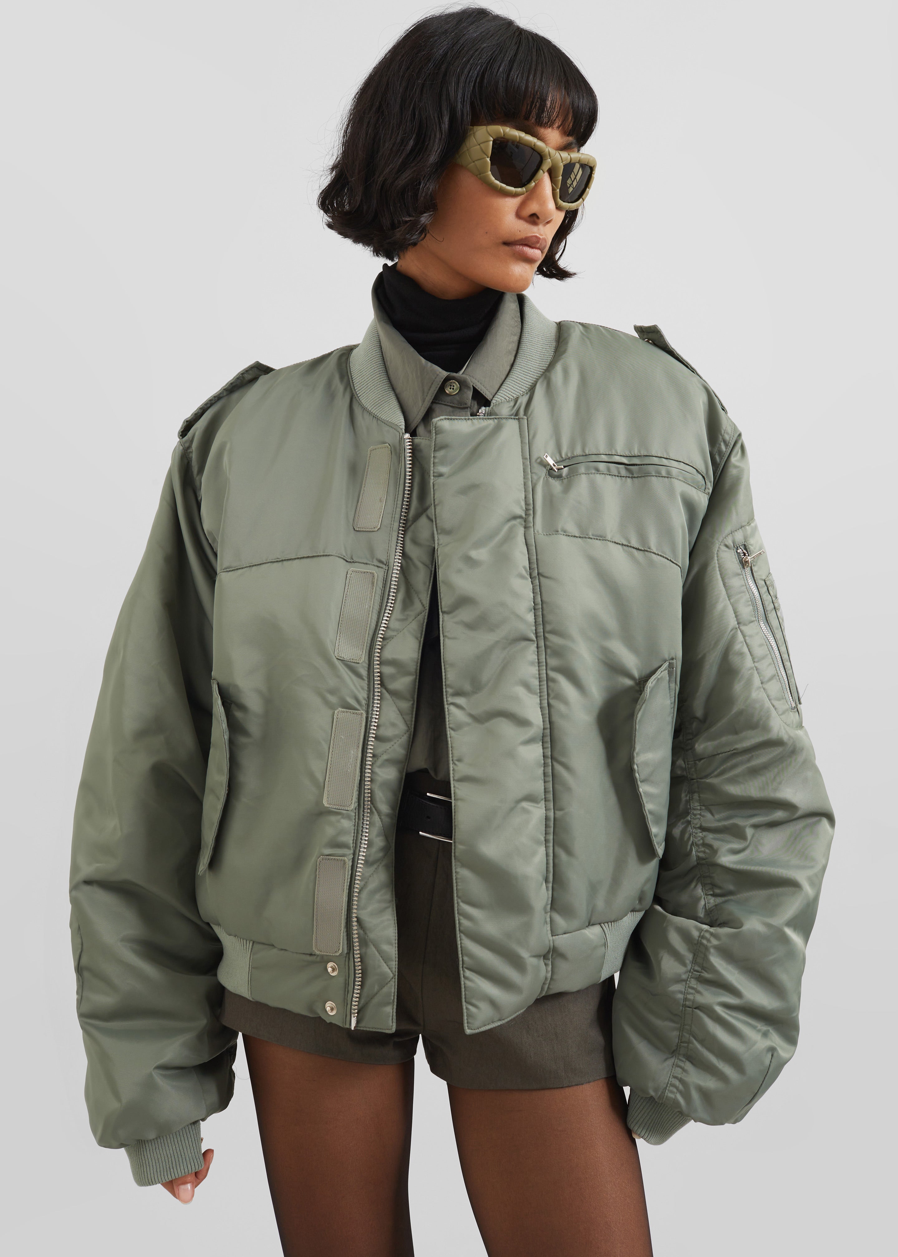 Dalva Bomber Jacket - Sage - 4