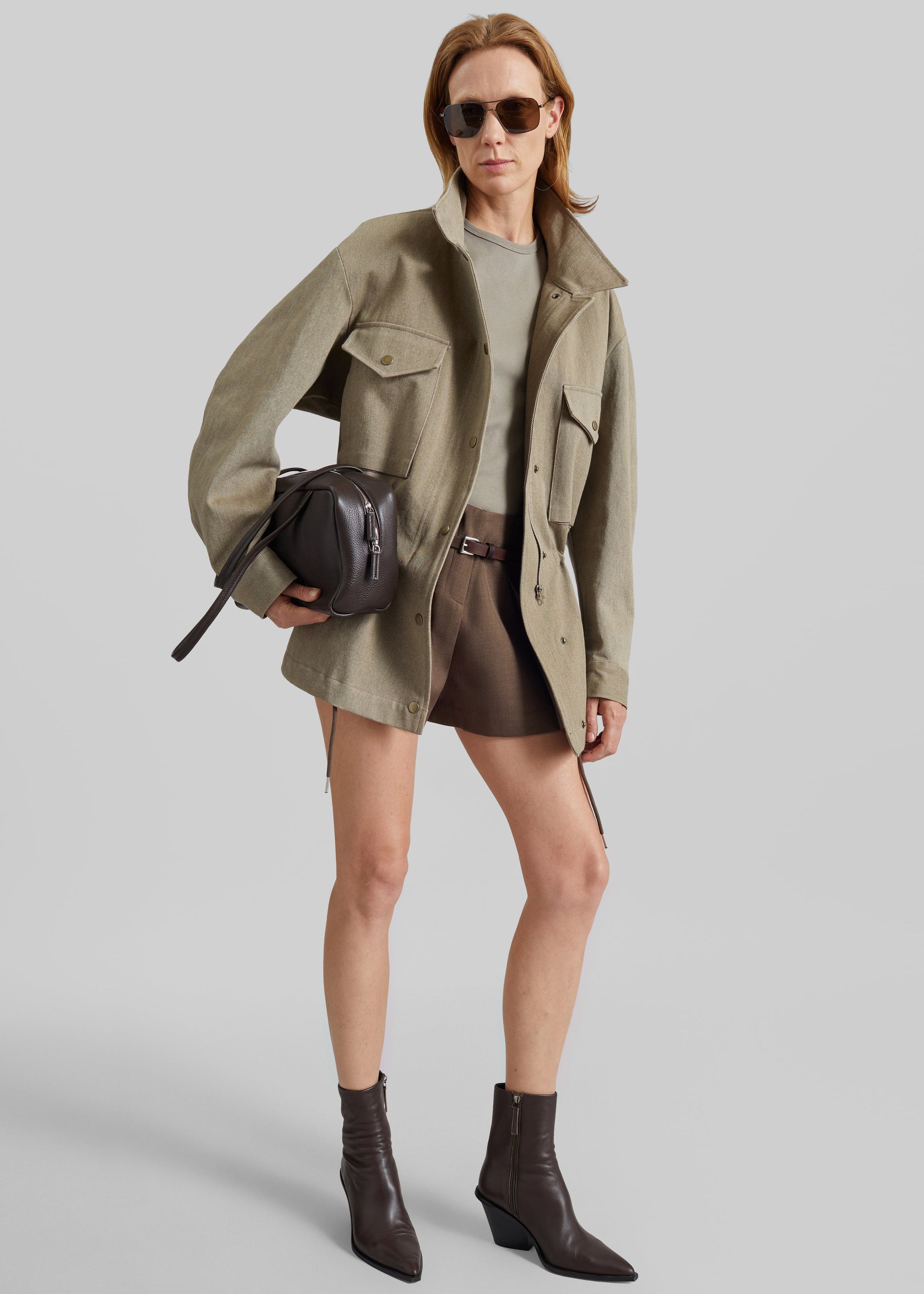 Shop the look image for Danto Drawstring Utility Jacket - Light Brown