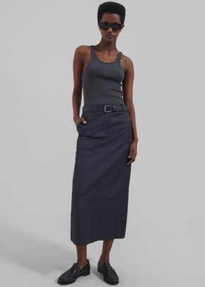 Dara Midi Skirt - Navy