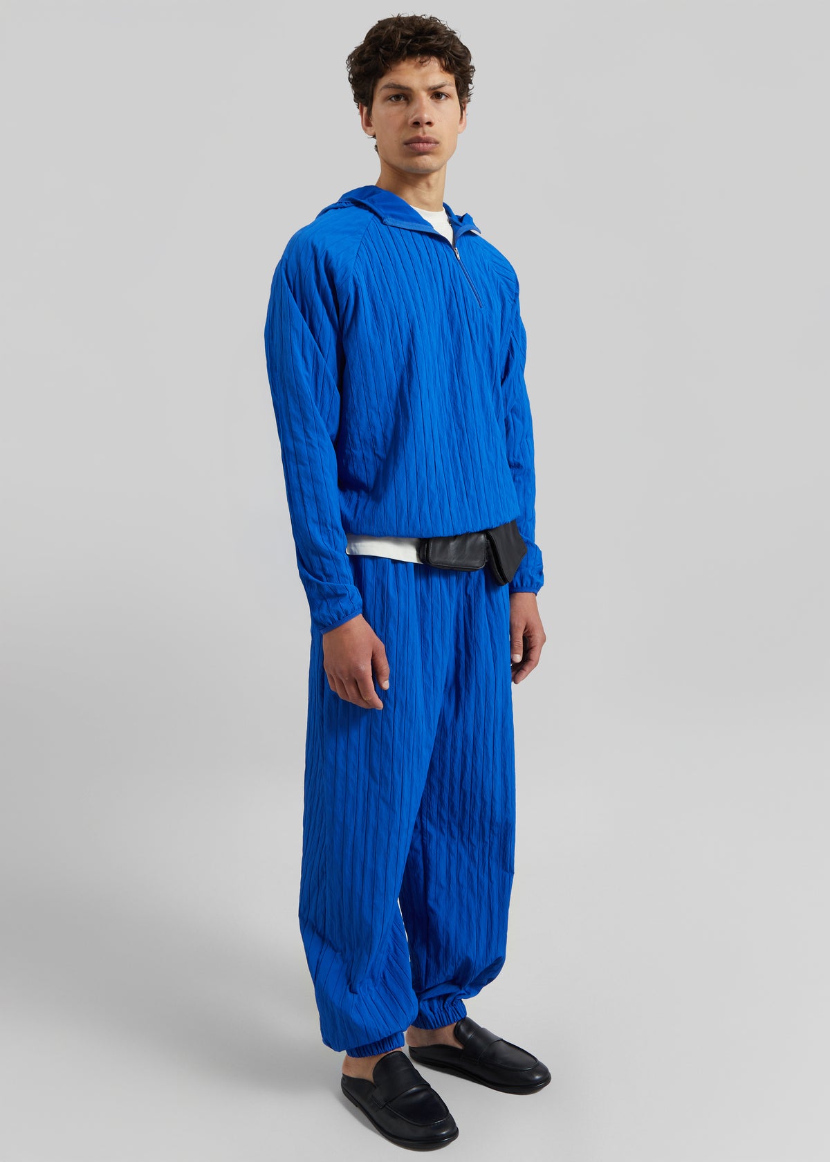 Dario Textured Hoodie - Cobalt - 6