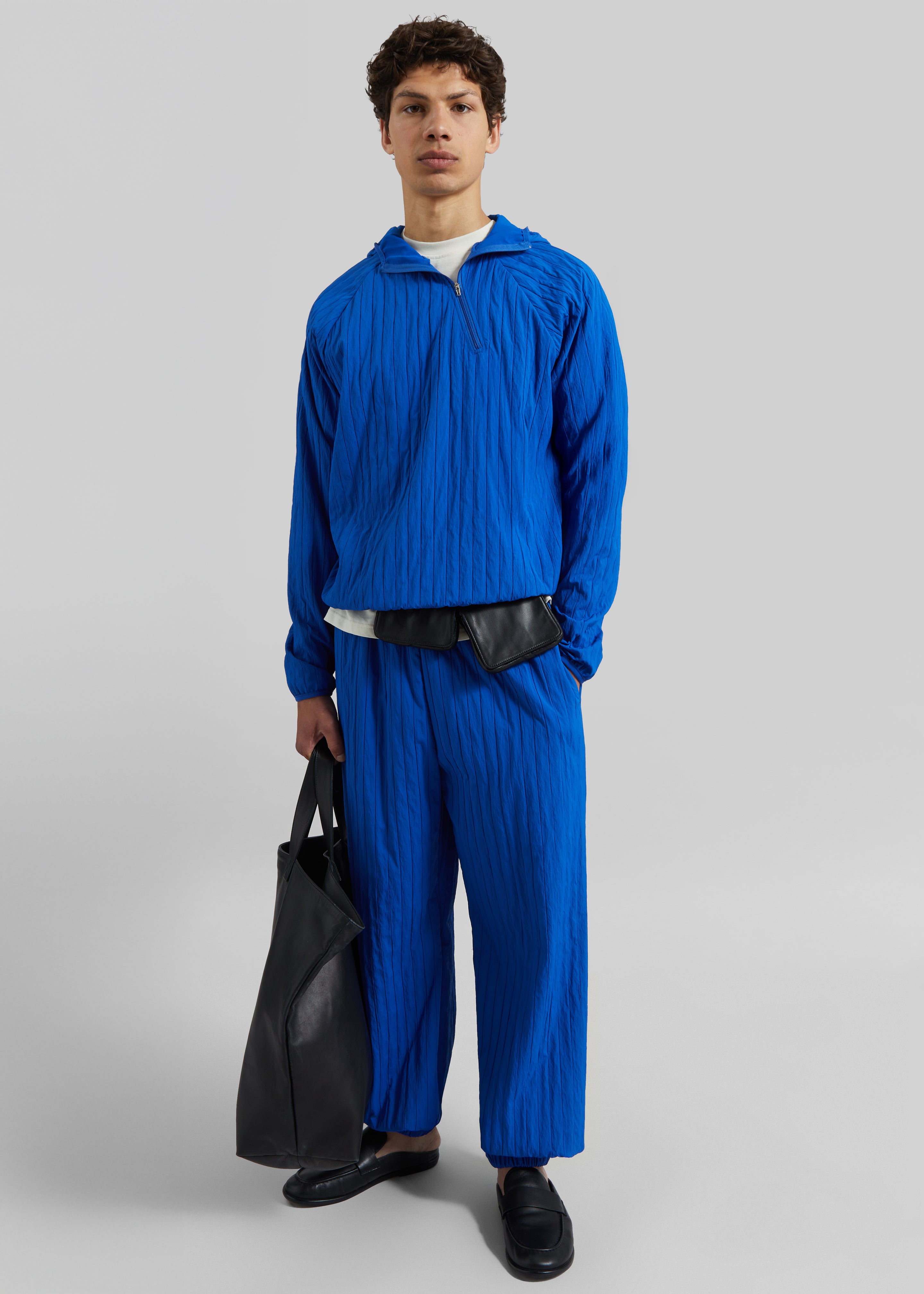 Dario Textured Joggers - Cobalt - 1