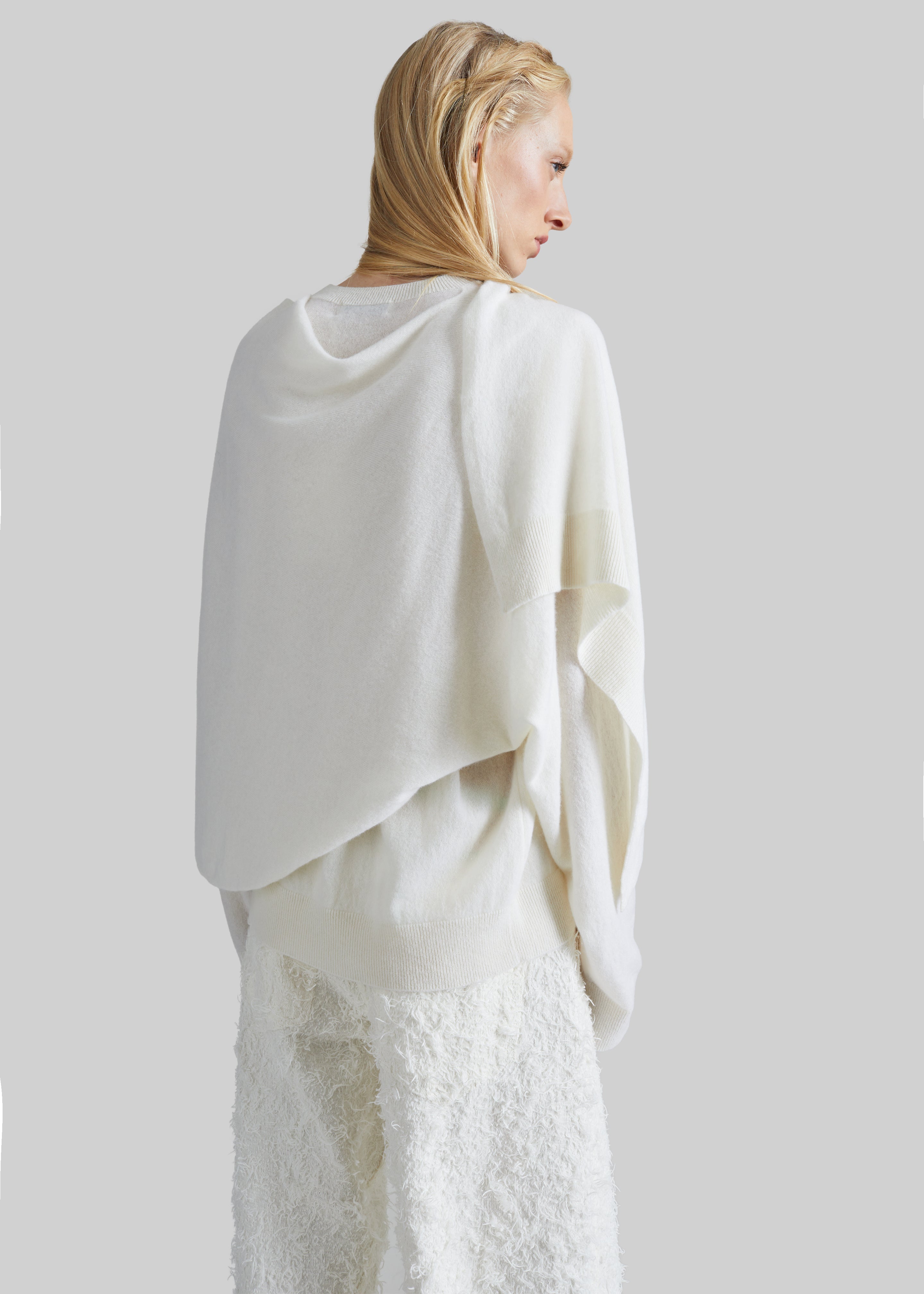 Darkpark Addison Wool Knit Scarf Top - White – The Frankie Shop Europe