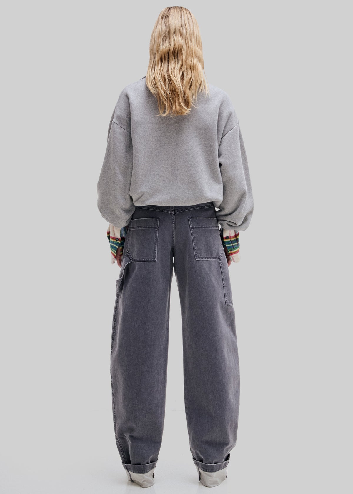 Darkpark Audrey Barrel Leg Carpenter Denim - Grey Antracite - 6