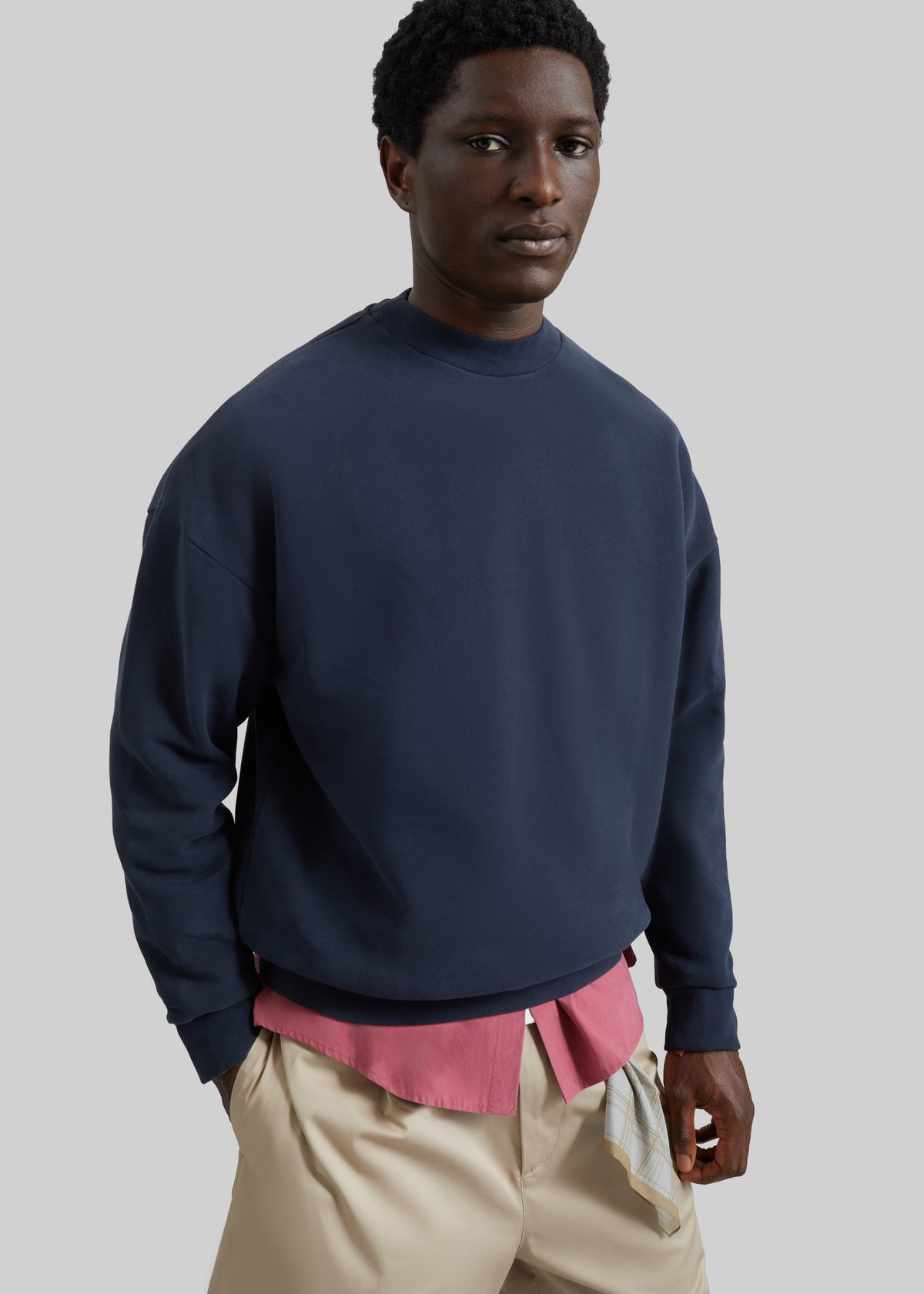 Darkpark Ben Crewneck Sweatshirt - Blue Navy - 4