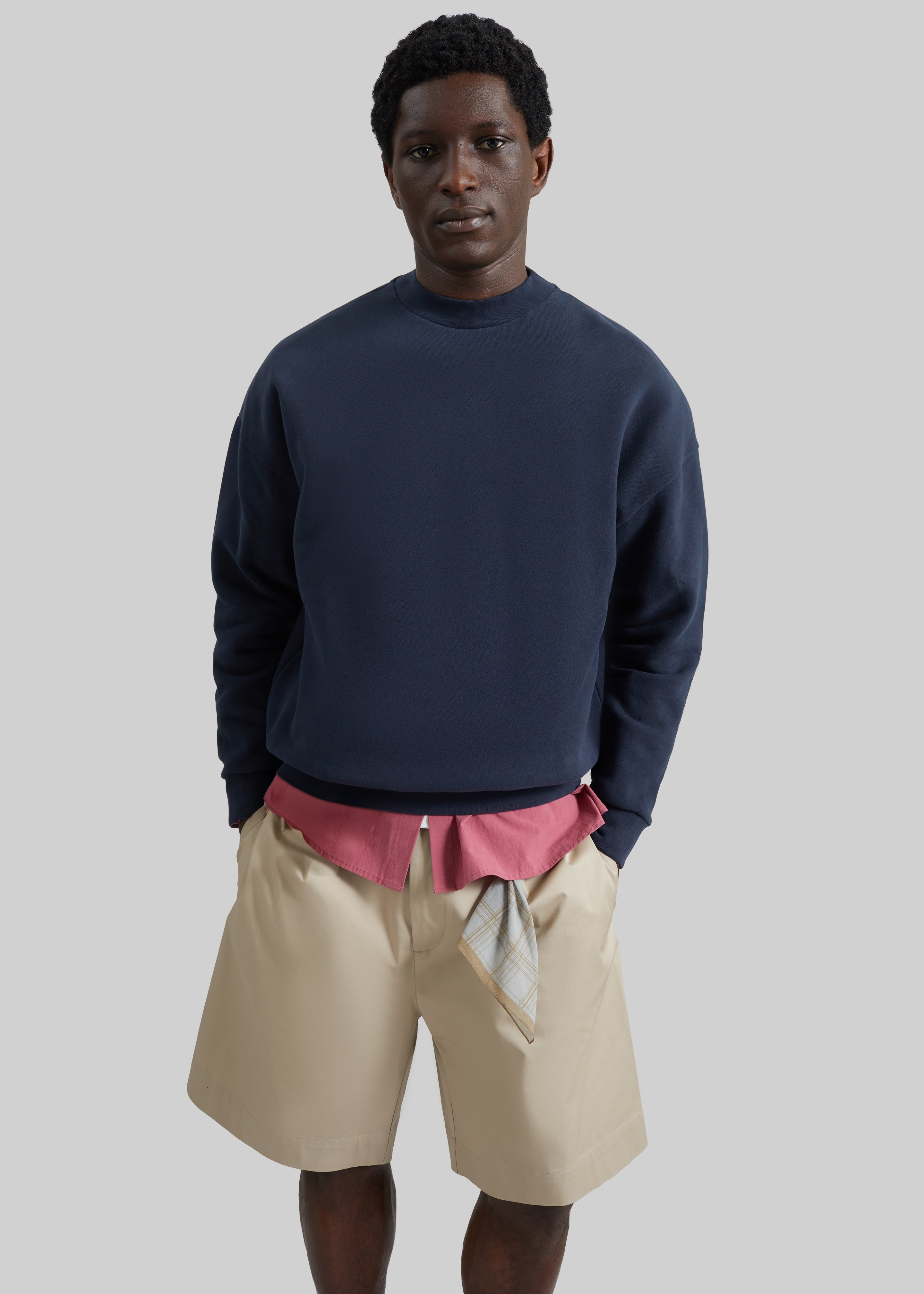 Darkpark Ben Crewneck Sweatshirt - Blue Navy - 1