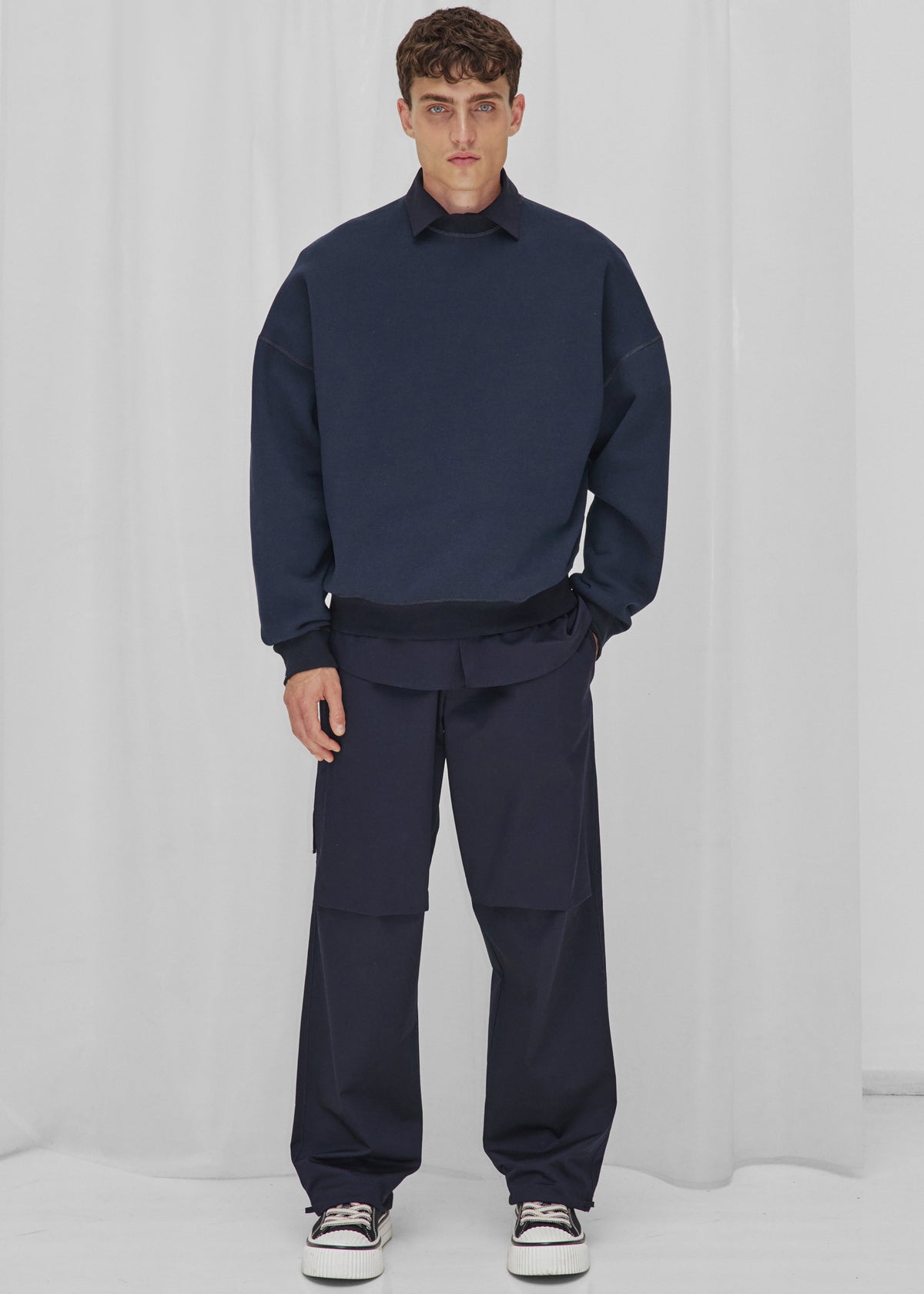 Darkpark Ben Crewneck Sweatshirt - Blue Navy - 5