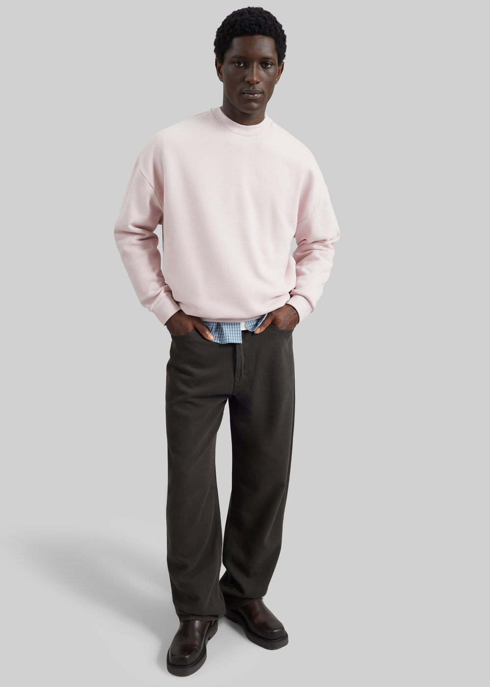 Darkpark Ben Crewneck Sweatshirt - Pink - 1