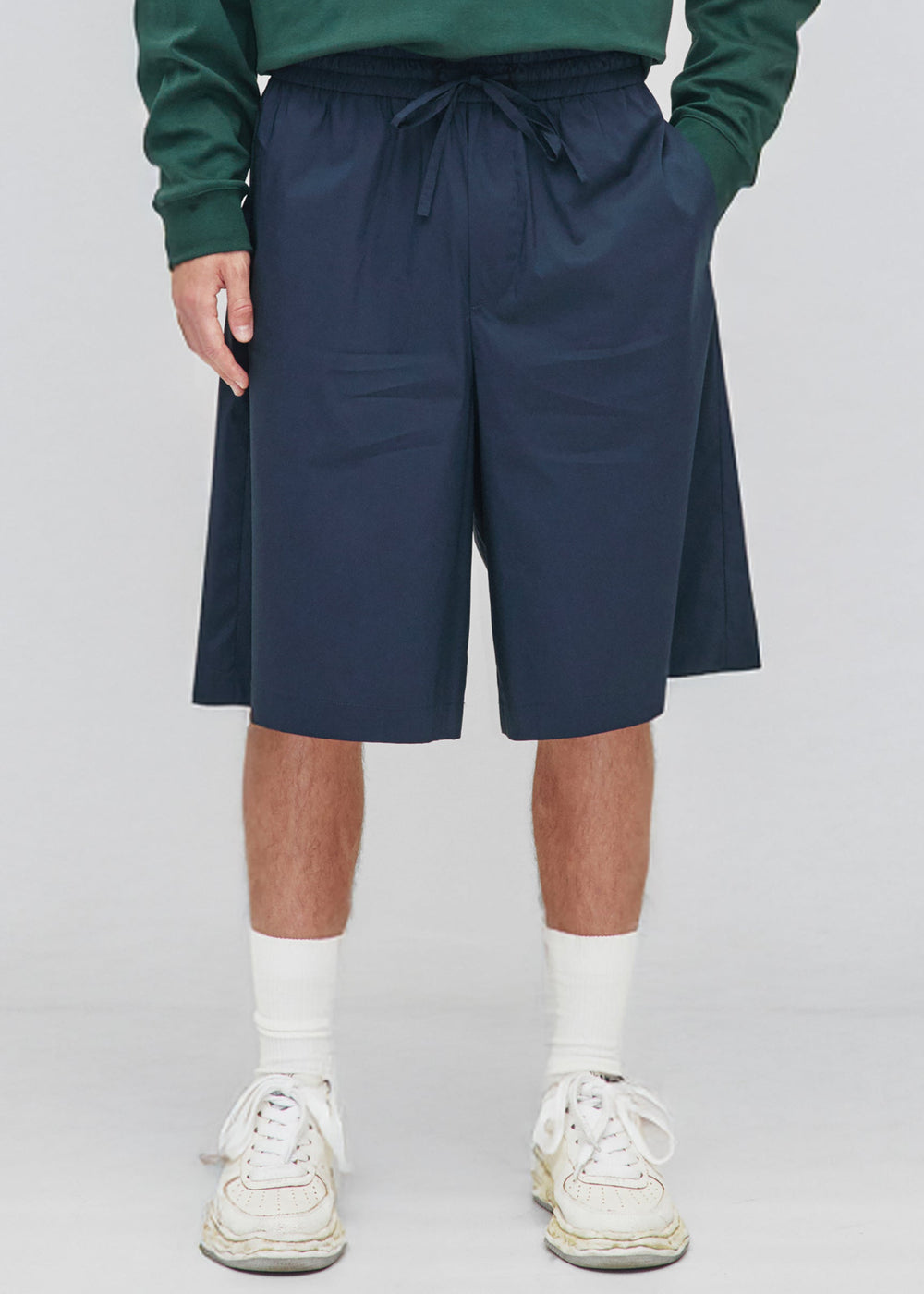 Darkpark Brad Light Weight Popeline Jogger Fit Shorts - Blue Navy - 1