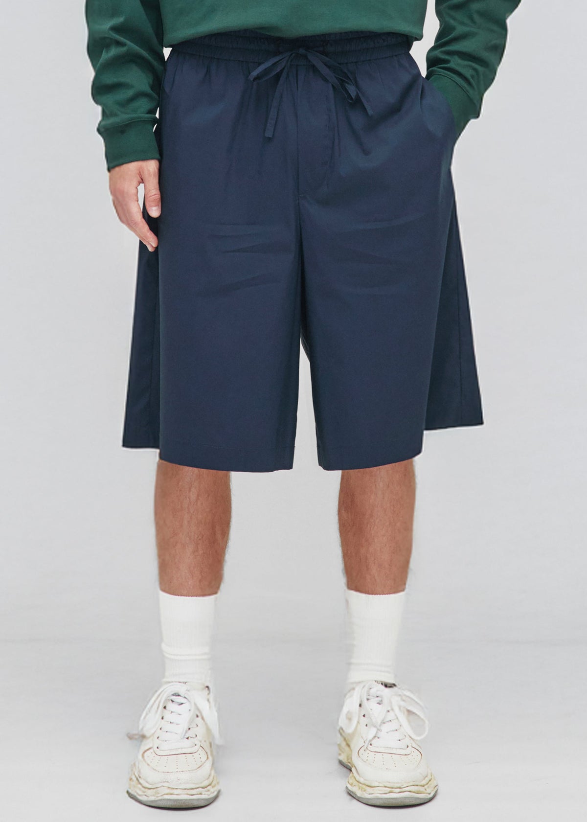 Darkpark Brad Light Weight Popeline Jogger Fit Shorts - Blue Navy - 2