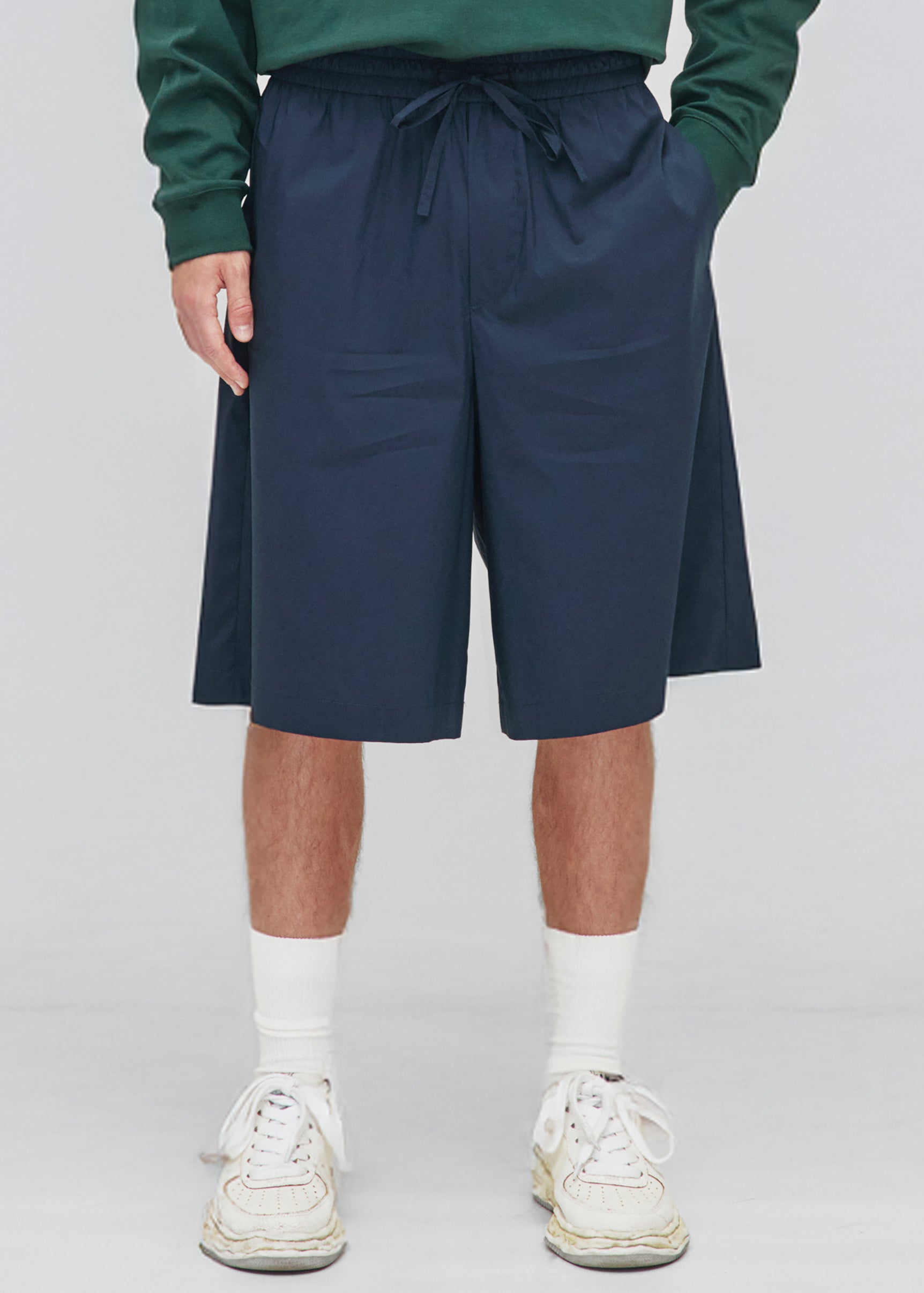 Darkpark Brad Light Weight Popeline Jogger Fit Shorts - Blue Navy - 2