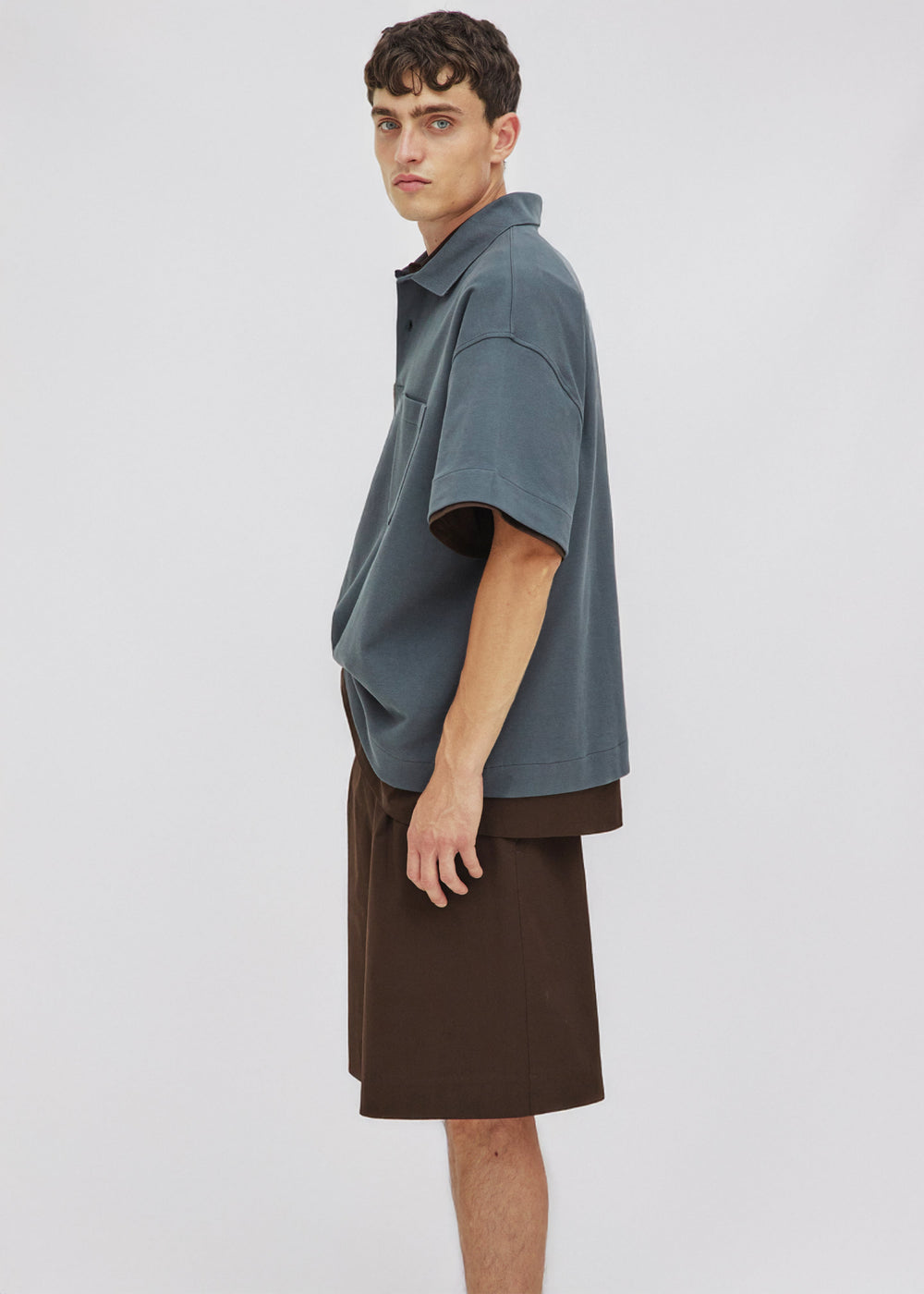 Darkpark Cole Short Sleeved Polo - Grey - 1