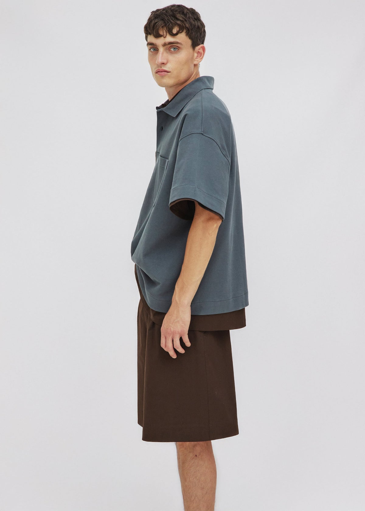 Darkpark Cole Short Sleeved Polo - Grey - 3