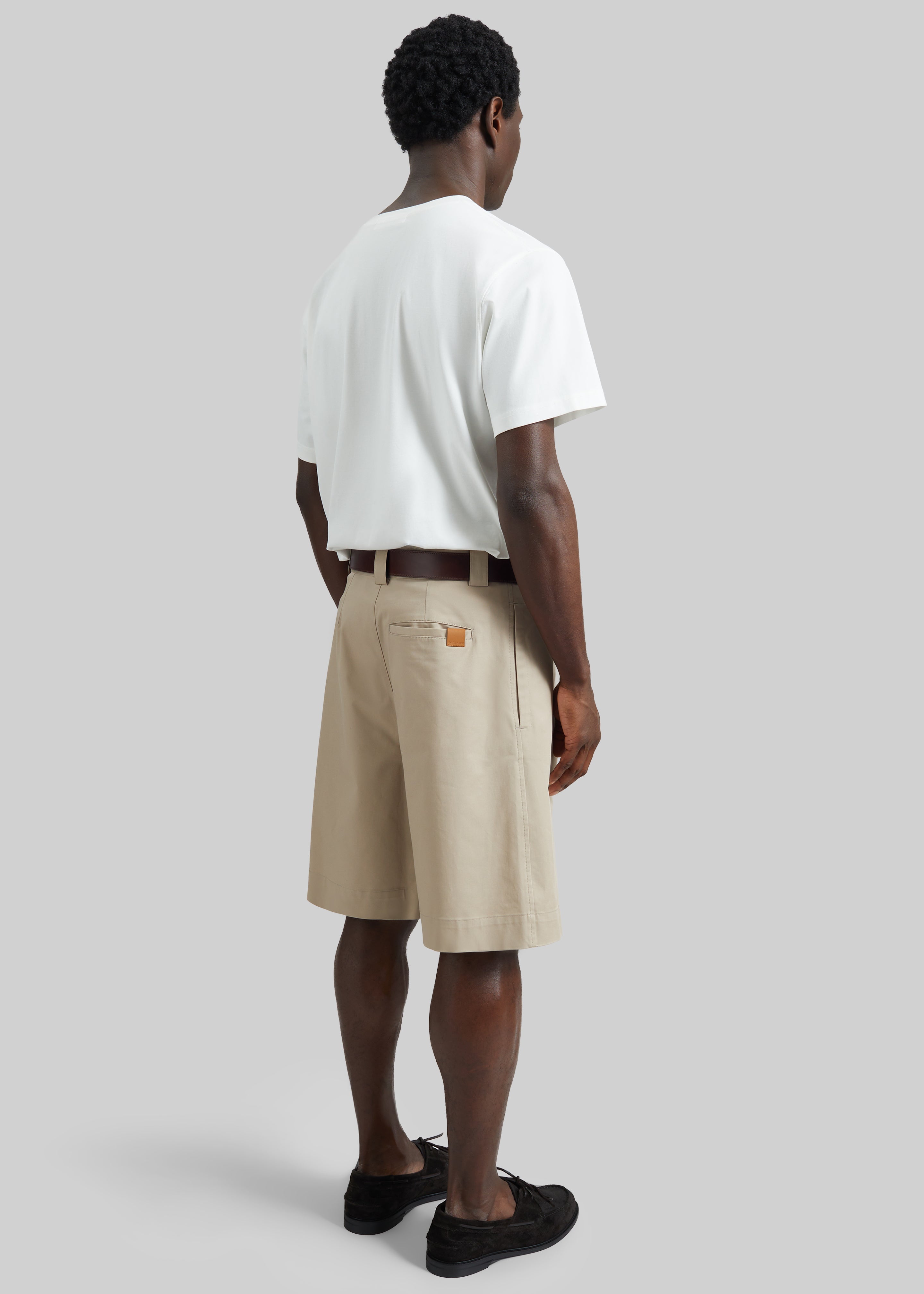 Darkpark Denis Wide-Leg Shorts - Taupe - 5