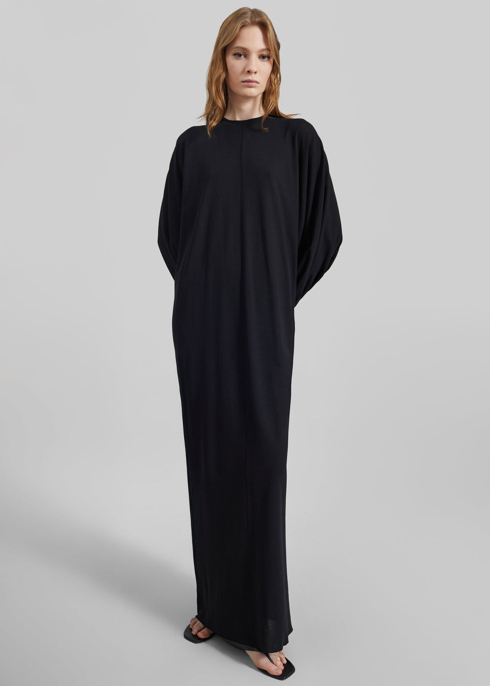 Darkpark Frida Light Jersey Cuff Long Sleeve Dress - Black