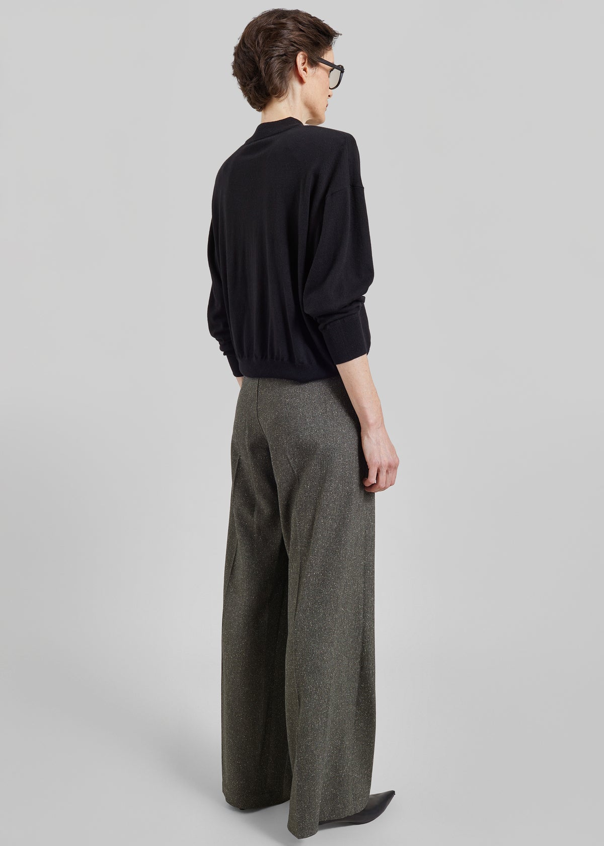 Darkpark Gaia Wide Leg Pants With Belt - Green