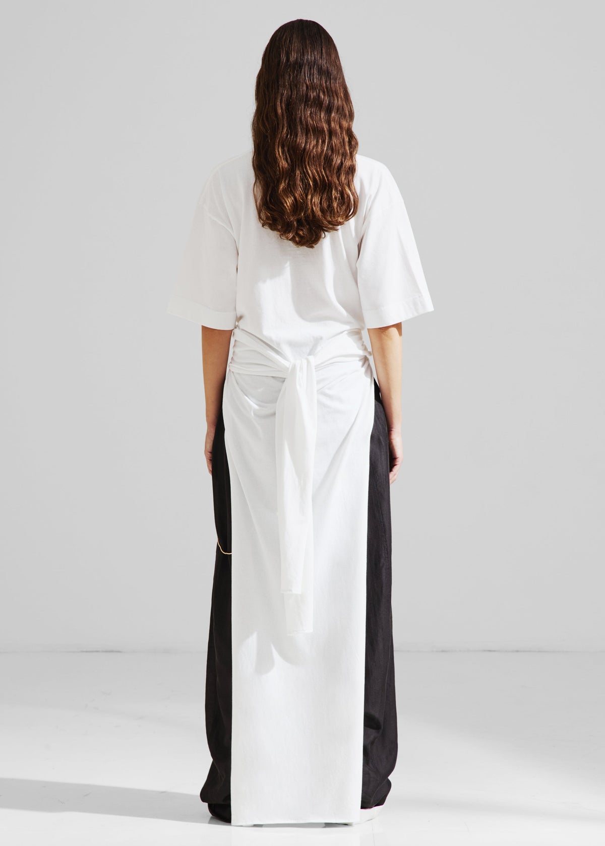 Darkpark Gia Oversized Long Tee With Splits - White - 5