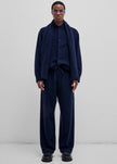 Darkpark Ian Cashmere Wool Jogger Fit Pants - Blue Navy