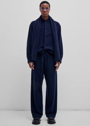 Darkpark Ian Cashmere Wool Jogger Fit Pants - Blue Navy