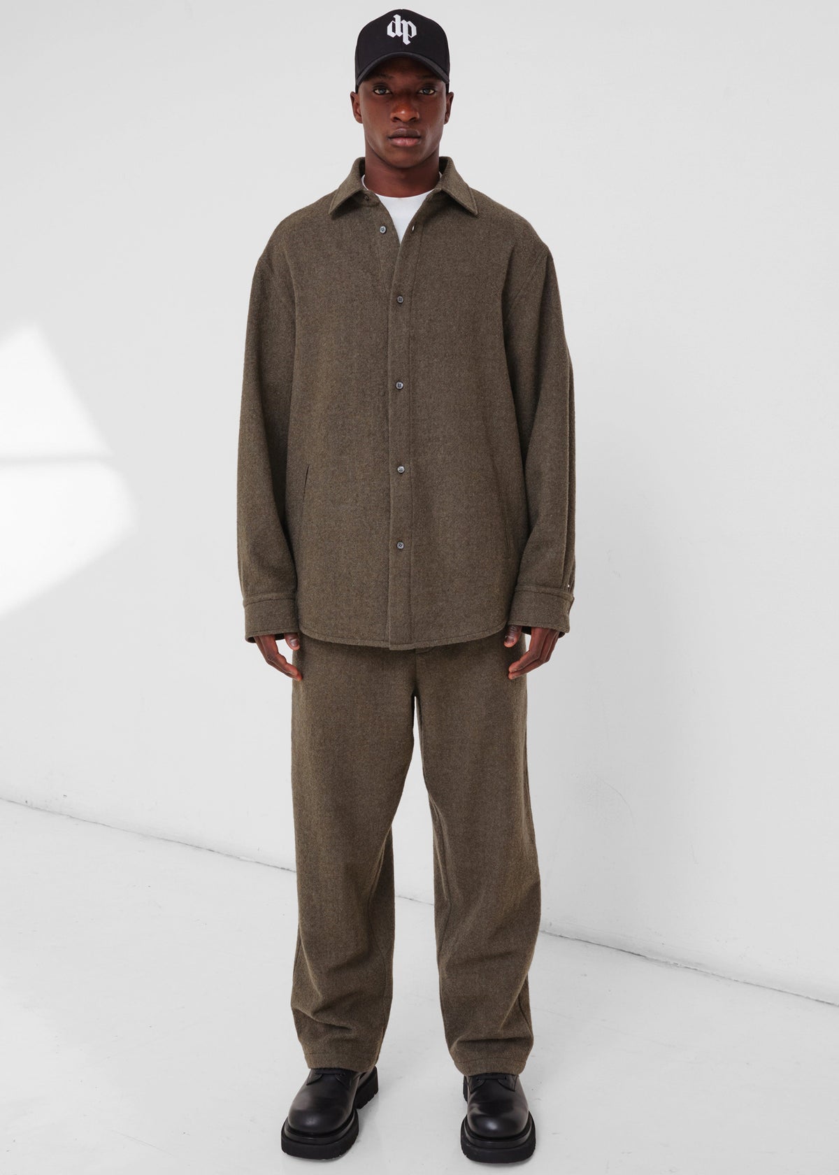 Darkpark Ian Japanese Light Wool Jogger Fit Pants - Military Green - 7 - [gender-male]