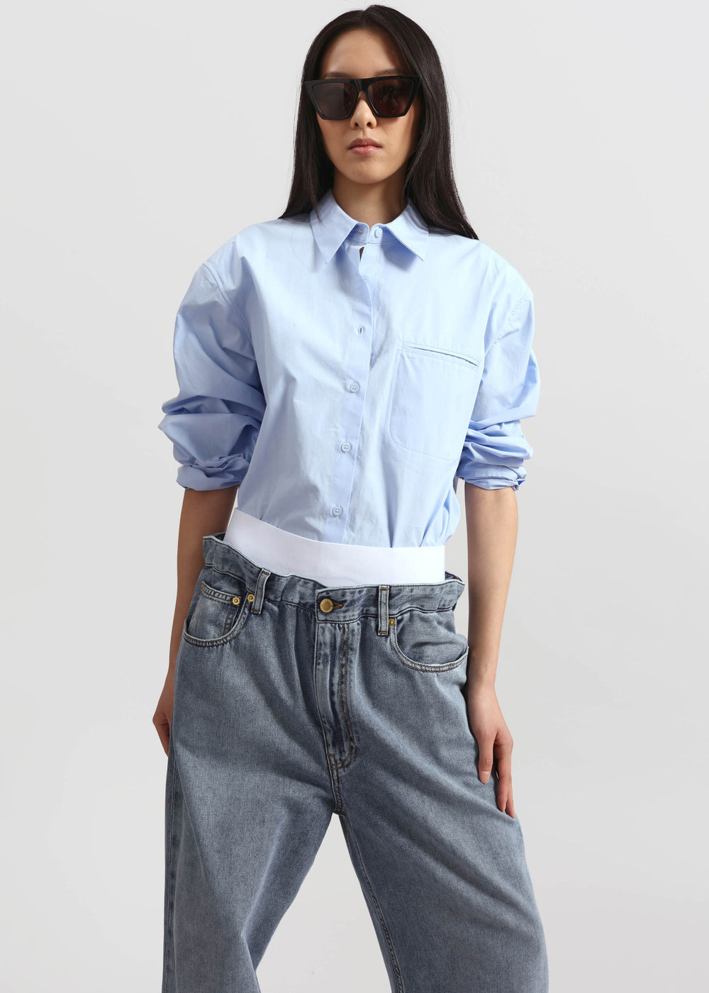 Darkpark Jane Elastic Waist Denim - San Fran Blue